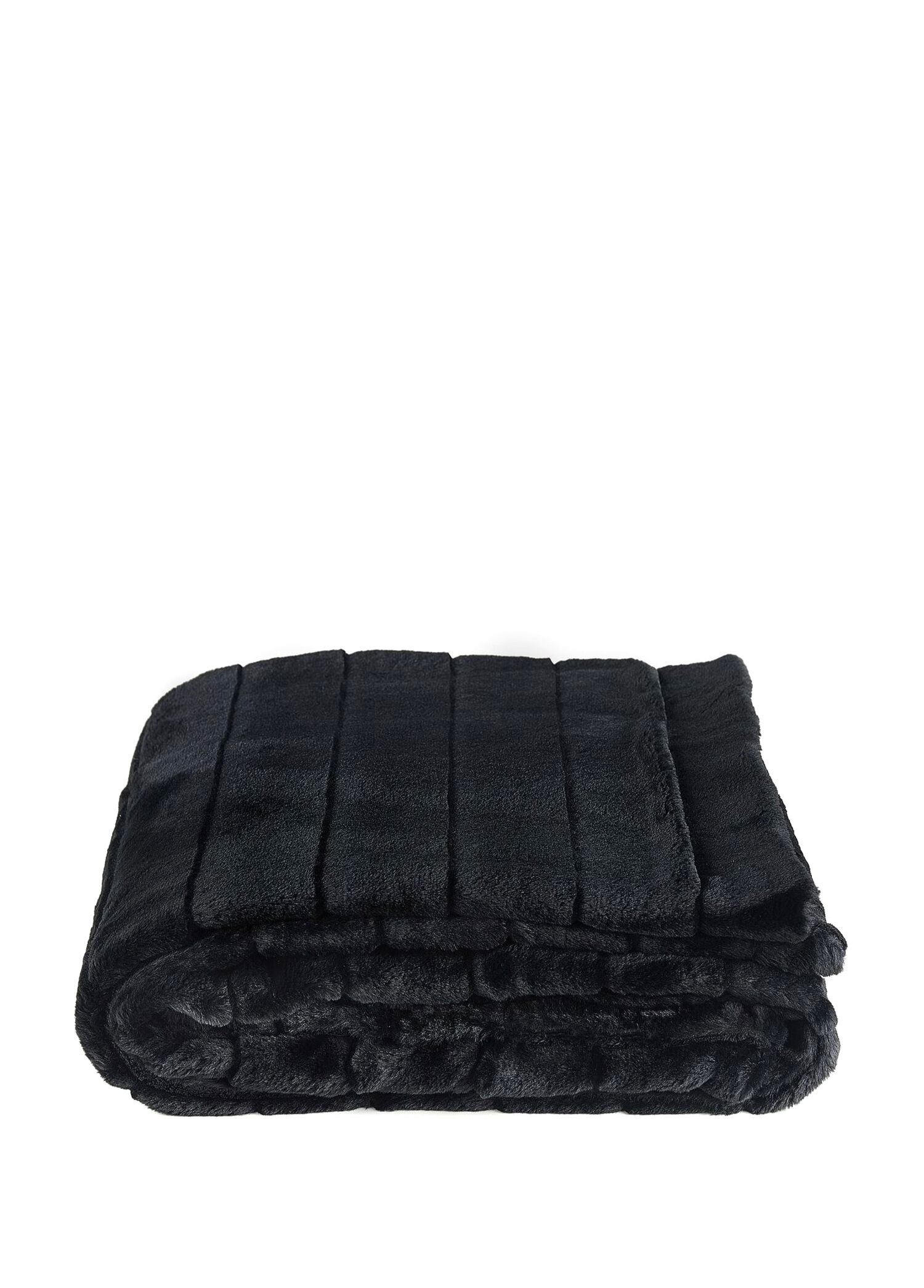 Siyah Luxury Dekoratif Throw Battaniye 140 x 190 cm