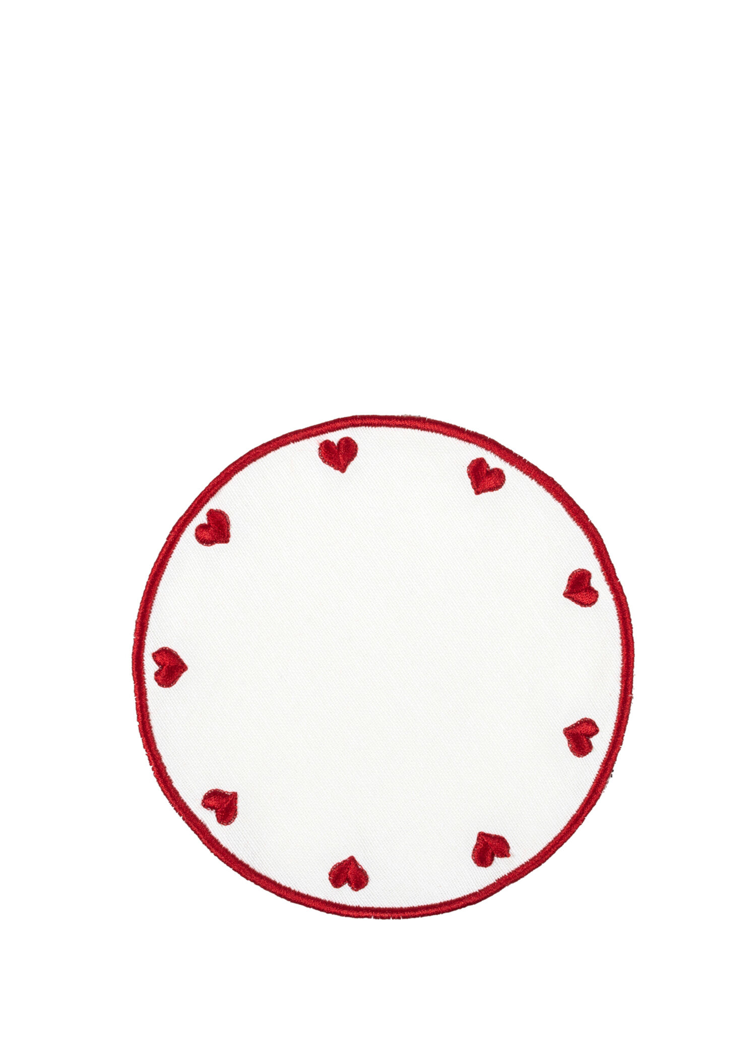 L’amour Paris Kırmızı Kalp Desenli Bardak Altlığı
