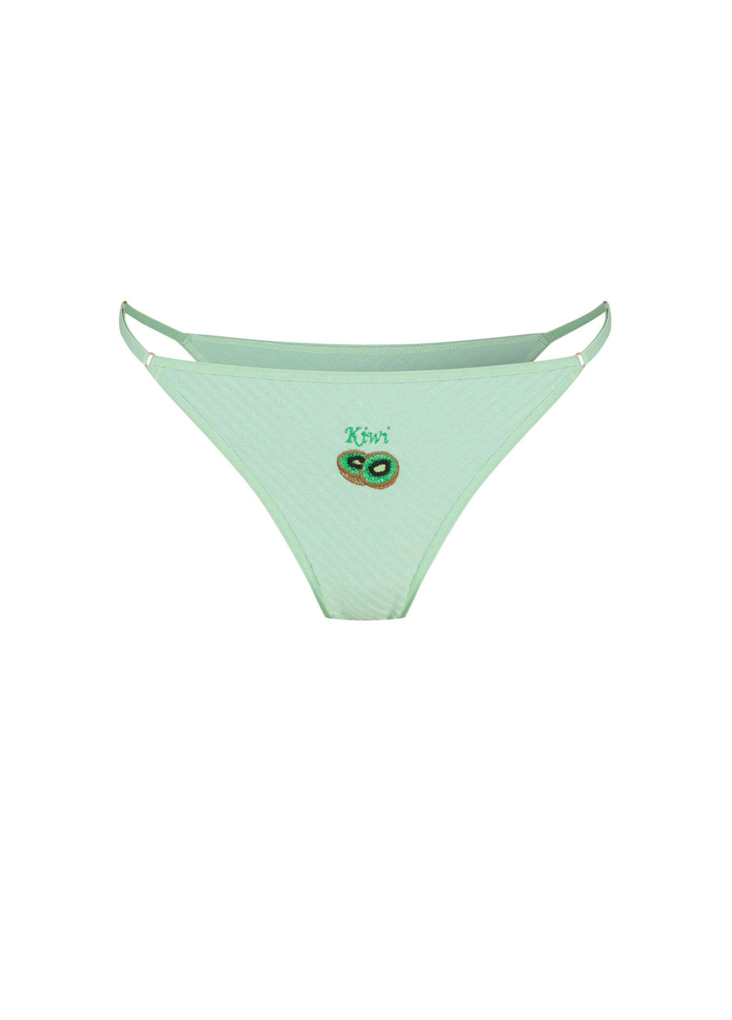 Juicy Joy Mint Kiwi Meyve Nakışlı Su Yeşili Kadın Külot