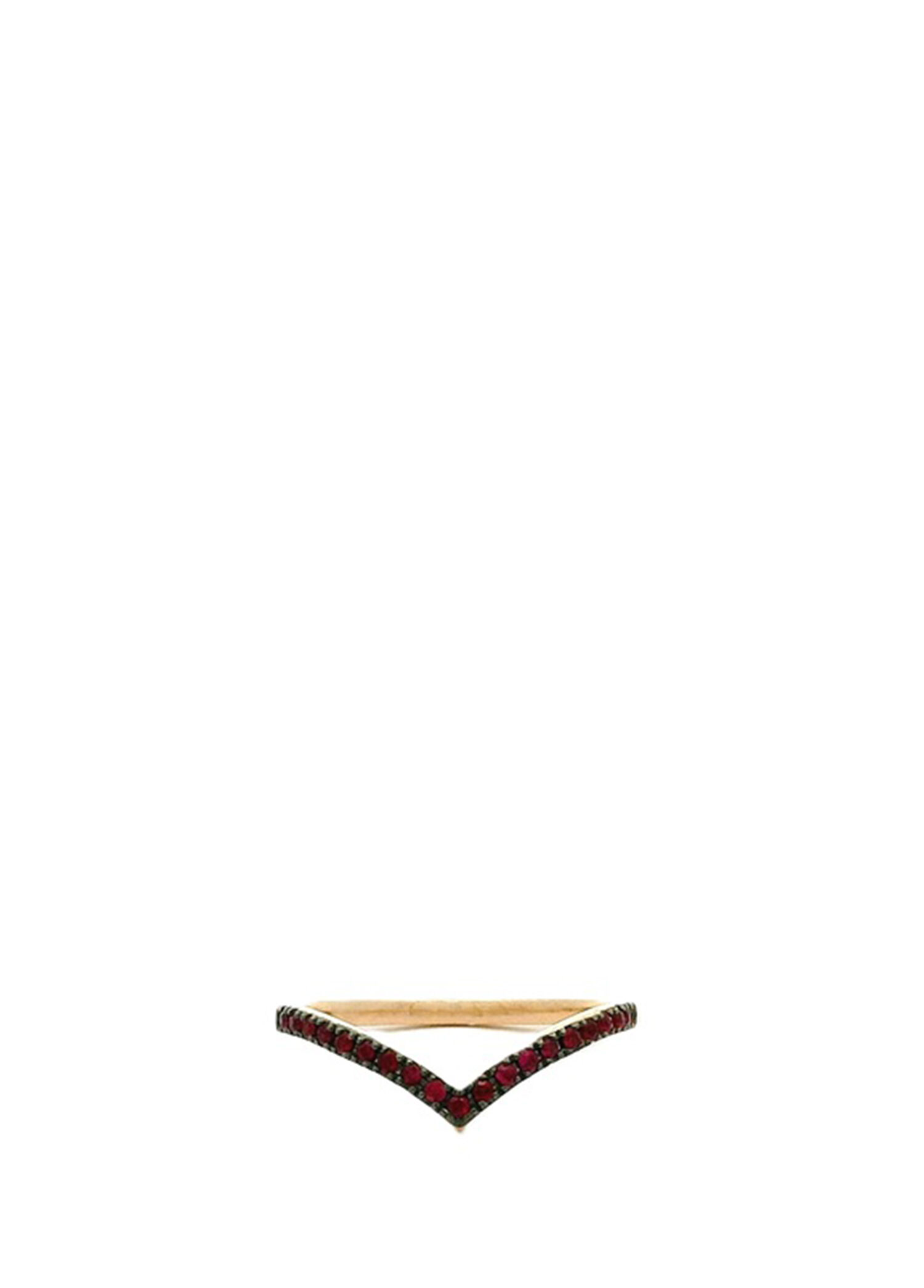 Wishbone Yakut Taşlı Altın Kadın Şans Yüzük