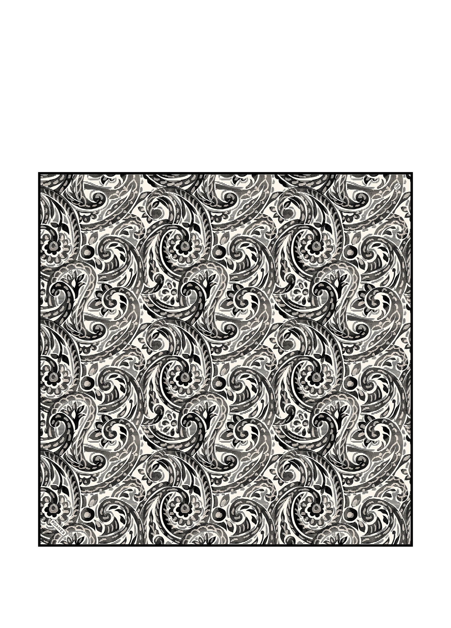 Paisley Dalgası Desenli Twill İpek Kadın Eşarp
