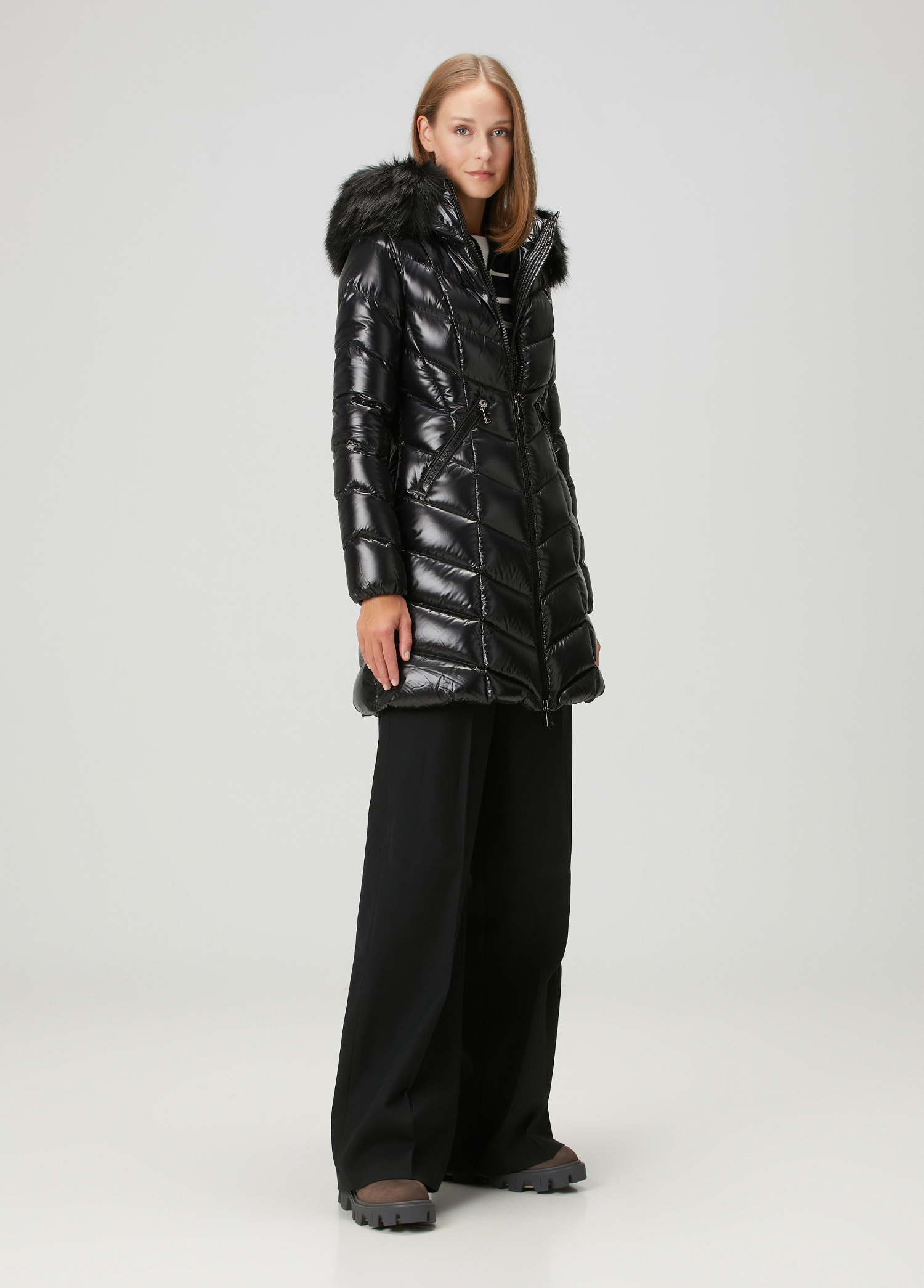 Moncler Fulmarus Black Hooded Puffer Jacket