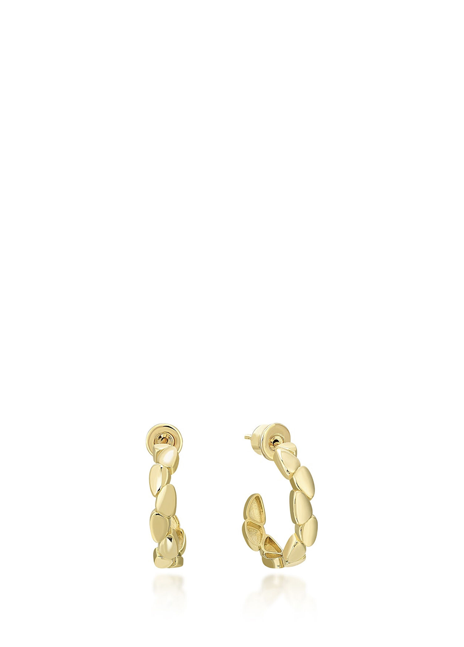 Grit Earrings Soft 14 Ayar Altın Kadın Küpe