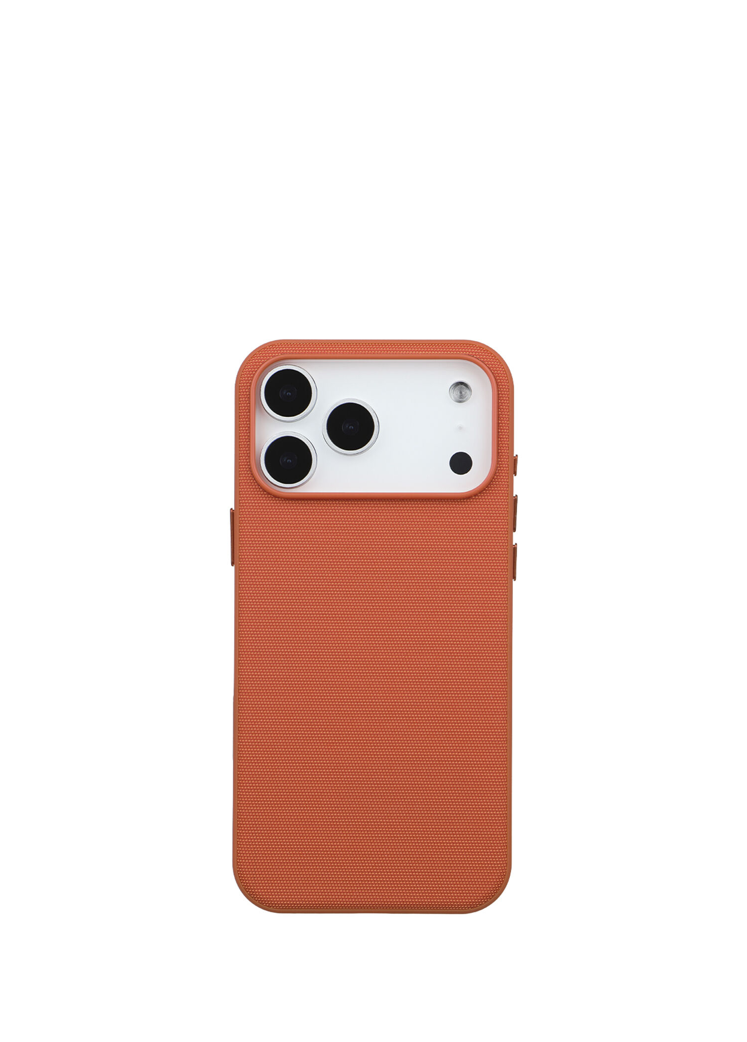 Deercase - iPhone 17 Pro Max Turuncu Gizli Magsafe Uyumlu Mikro Kabartma Dokulu Premium Telefon Kılıfı - Turuncu