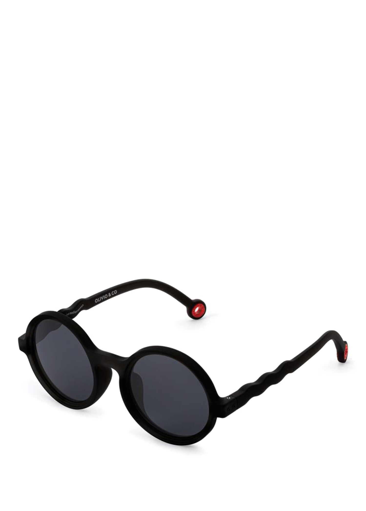Classic Round Squid Black 3-7 Yaş Unisex Çocuk Güneş Gözlüğü