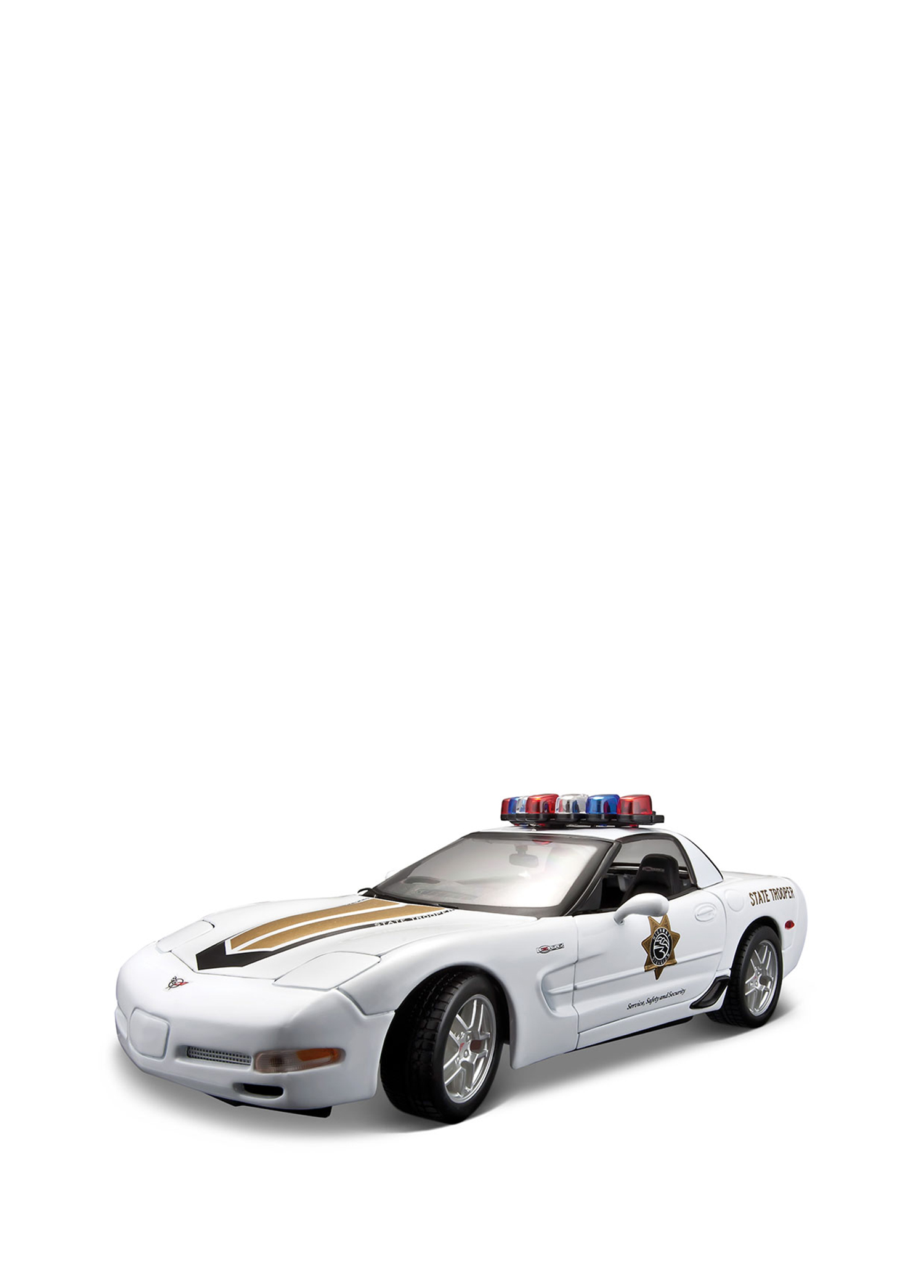 Corvette 1:18 Z06 Police S/E Model Araba