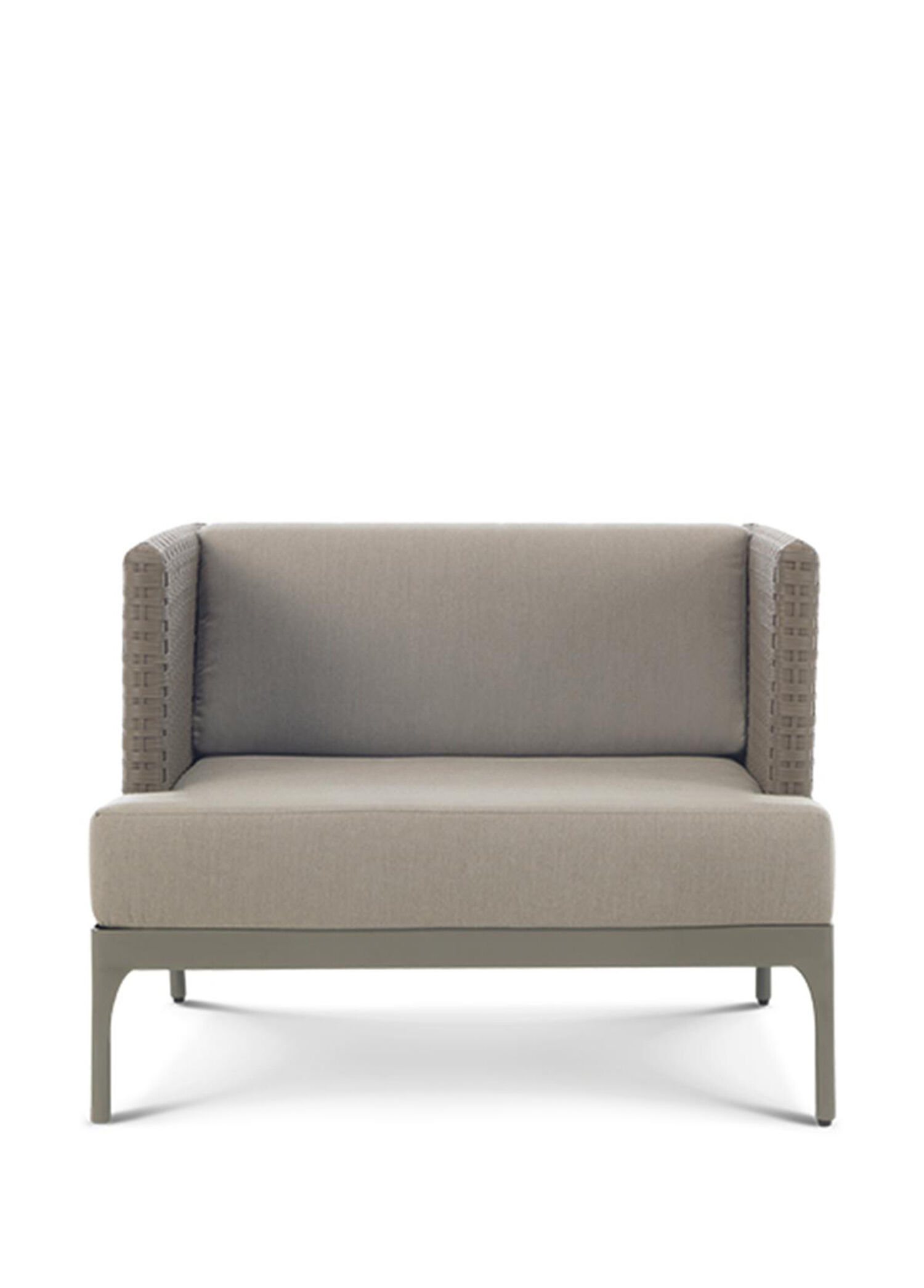 Infinity Warm Grey Wicker Alüminyum Bahçe Koltuğu