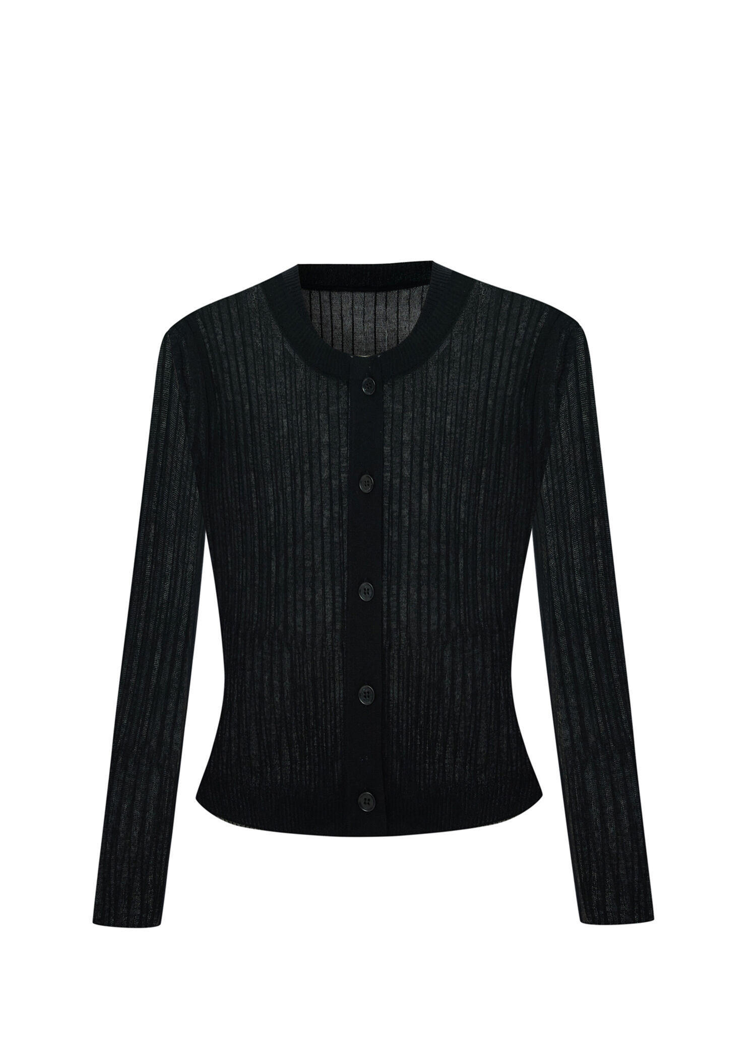 Jill Cardigan Siyah İpek Kadın Hırka