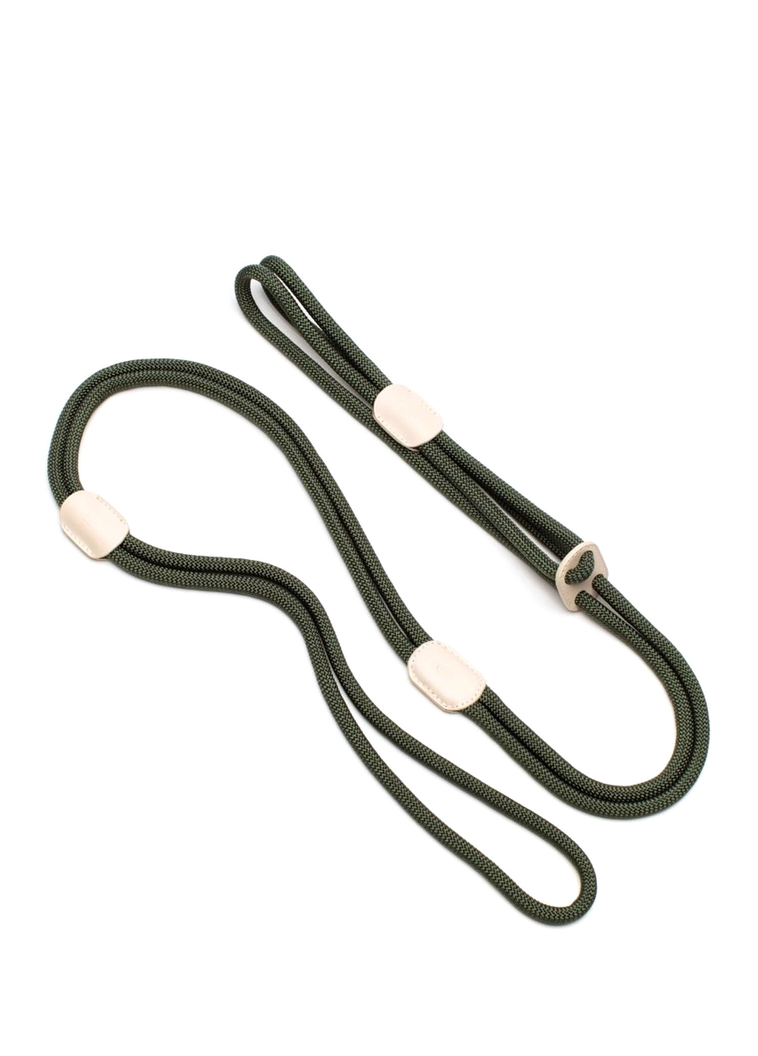 Haki Bej Paracord Deri Hepsi Bir Arada Köpek Göğüs Tasması