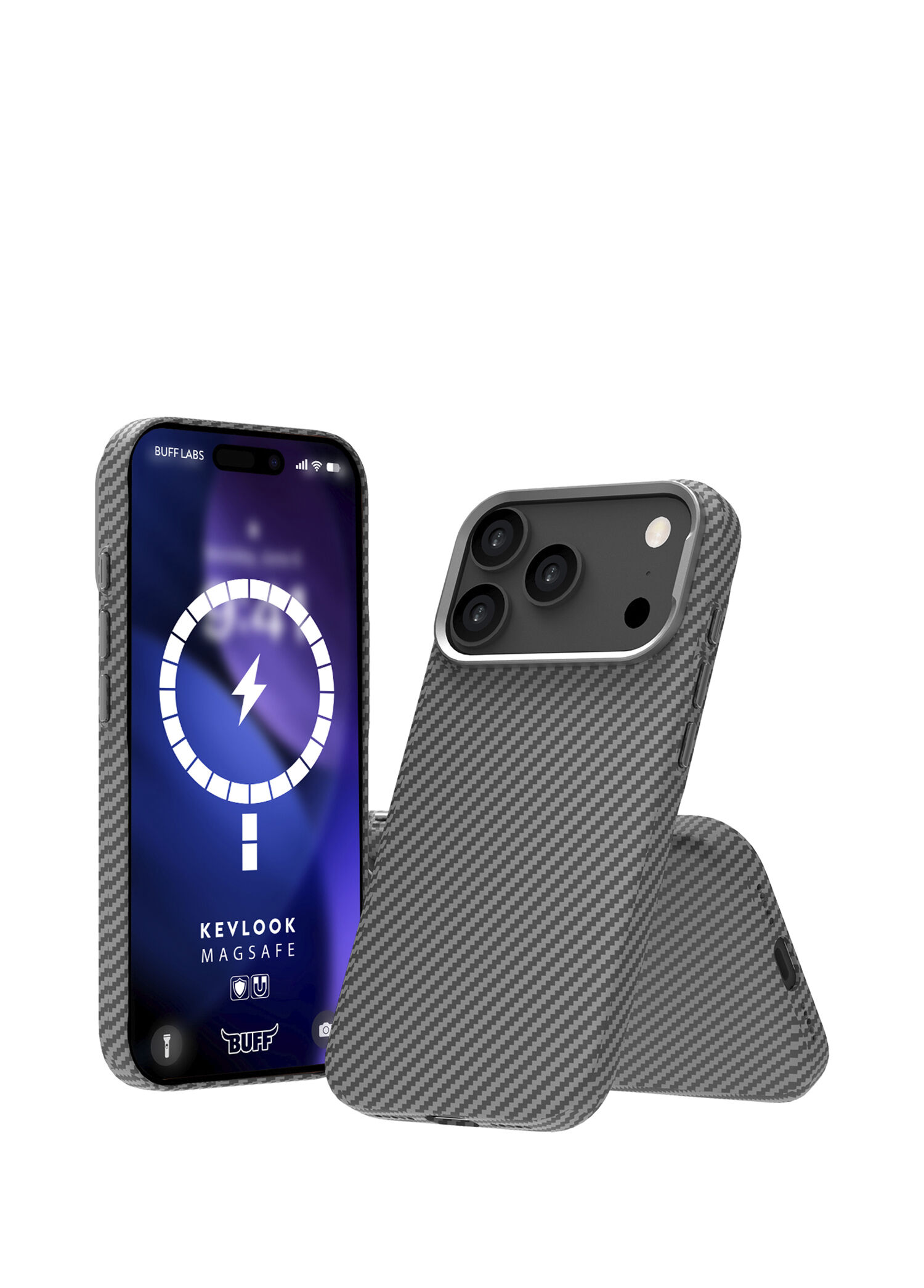 Kevlook iPhone 17 Pro Magsafe Uyumlu Gray Telefon Kılıfı