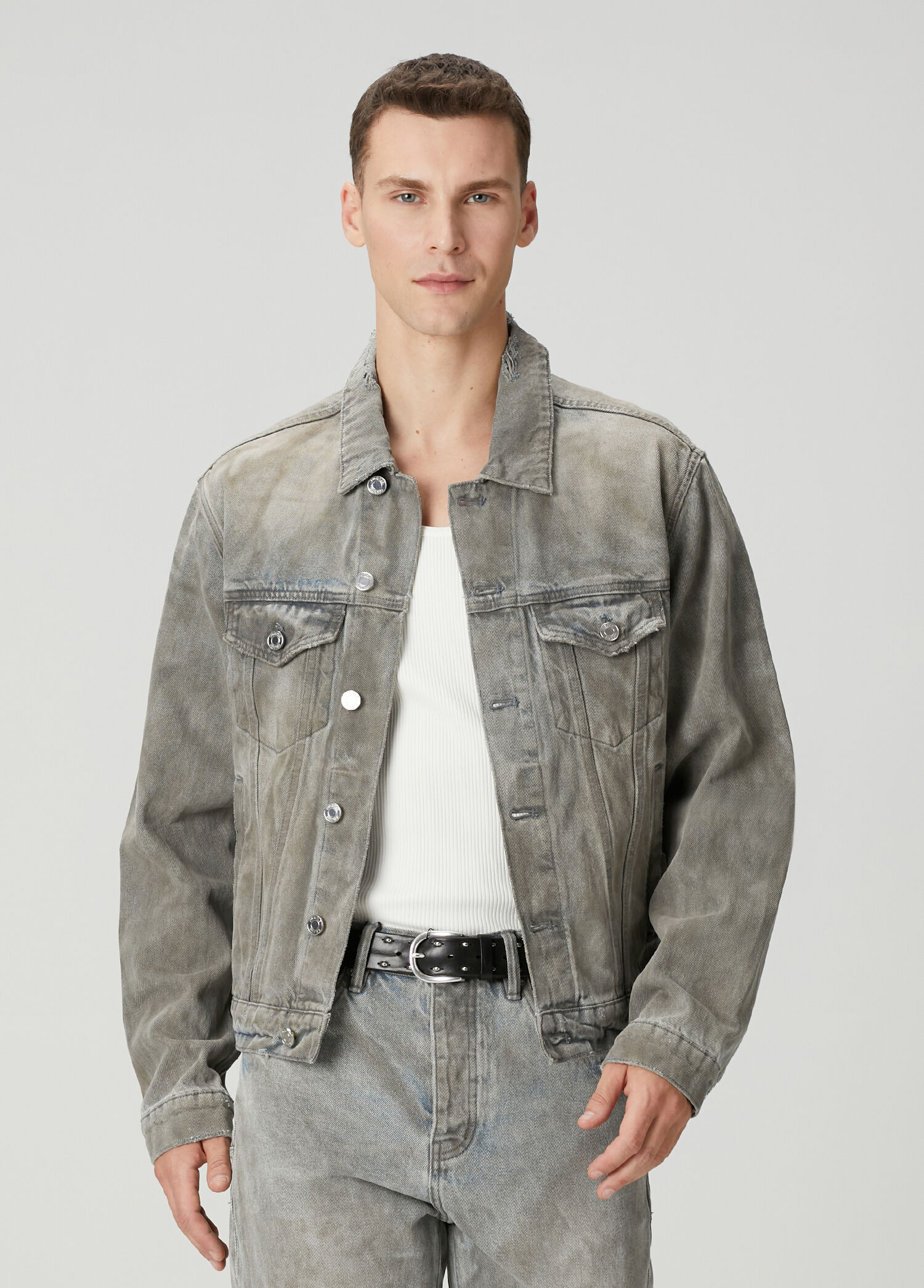 Açık Mavi Denim Mont