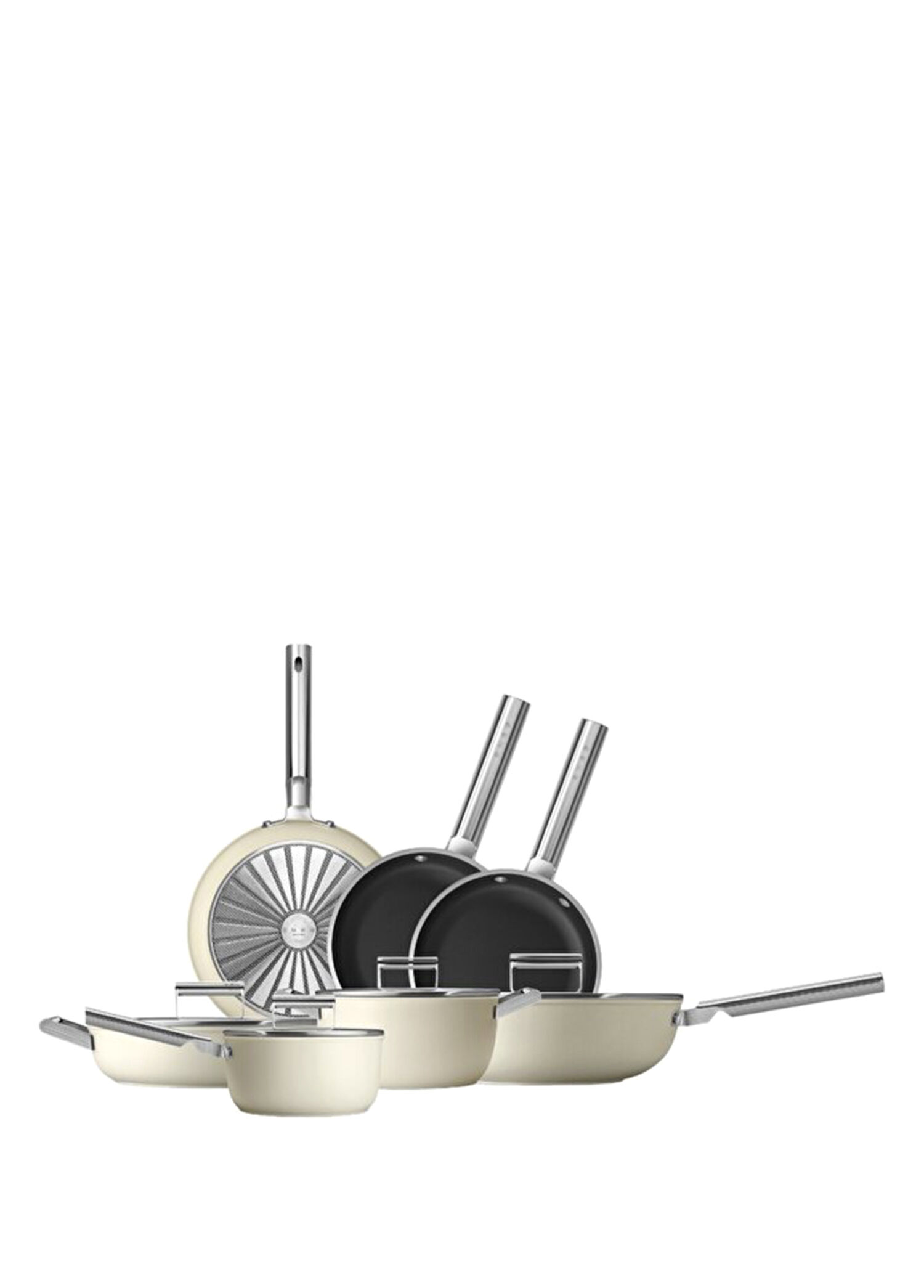 Cookware 50's Style Exclusive Krem 7'li Set