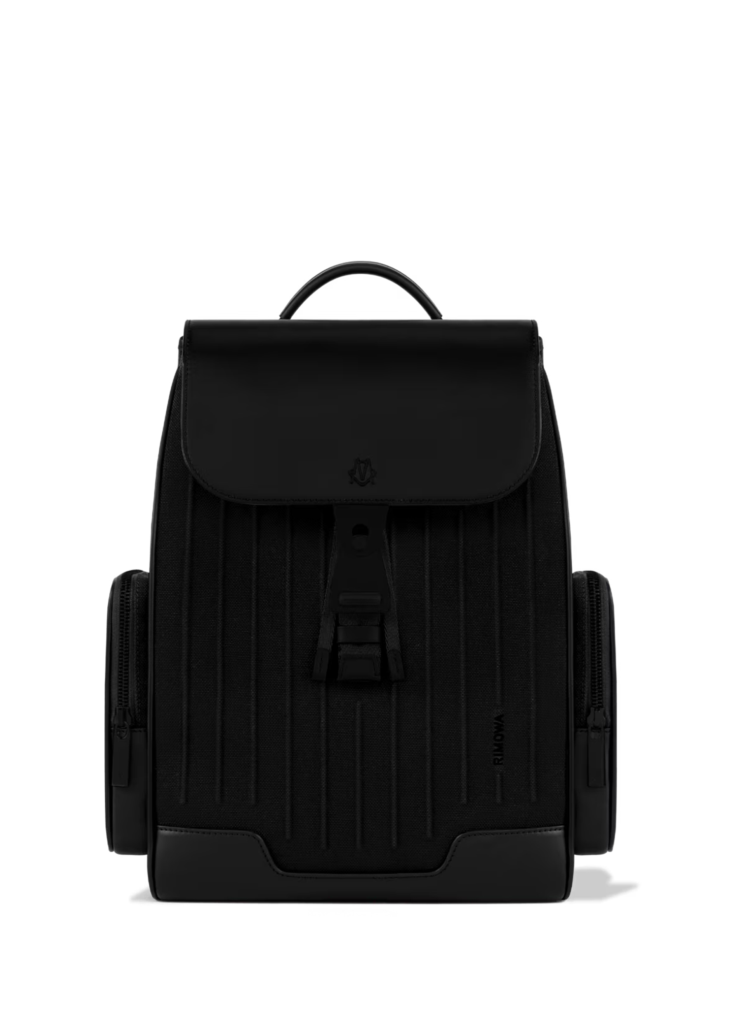 Black Rimowa Black Men Never Still Large Black Canvas Backpack