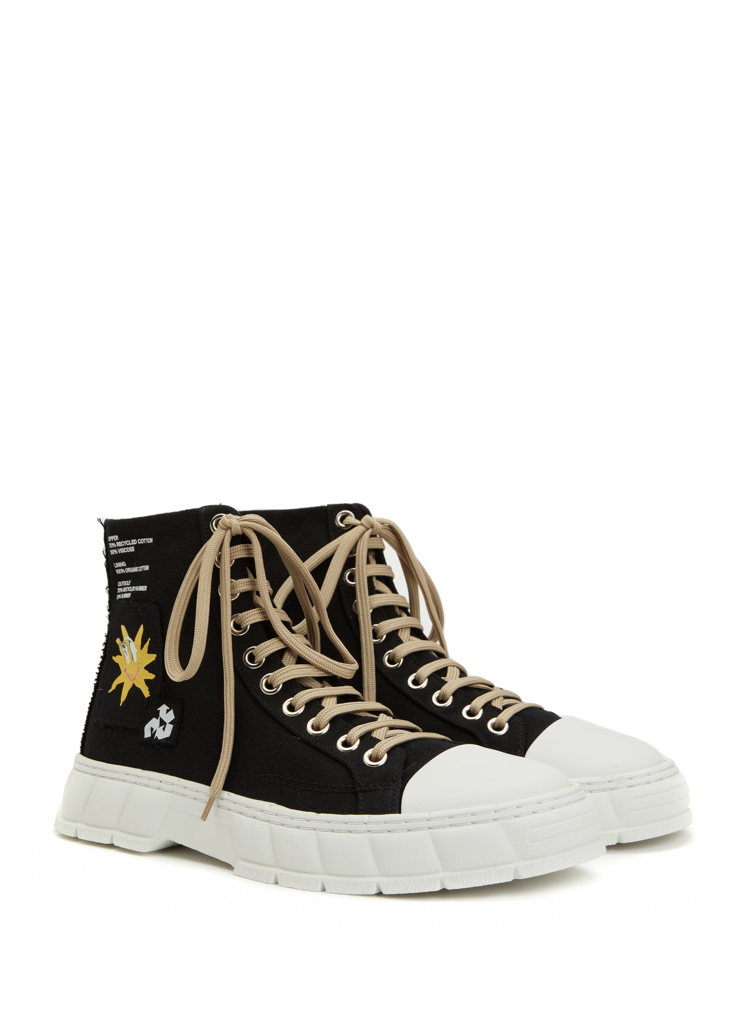 Beymen Siyah Beyaz Erkek Kanvas Bilek Boy Sneaker. 2 Beymen Siyah Beyaz Erkek Kanvas Bilek Boy Sneaker. 2