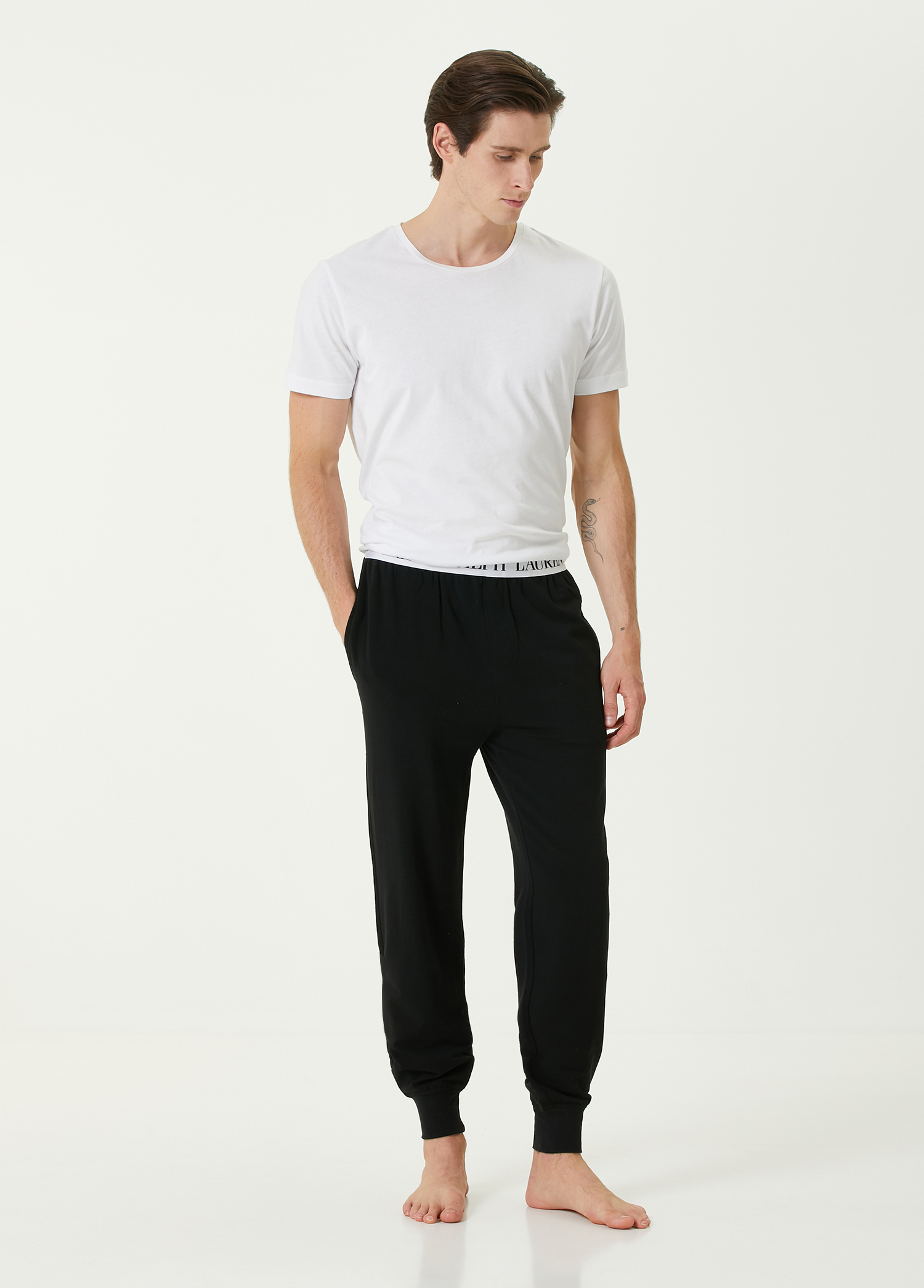Beymen Siyah Beli Logo Bantlı Jogger Pijama Altı. 1 Beymen Siyah Beli Logo Bantlı Jogger Pijama Altı. 1