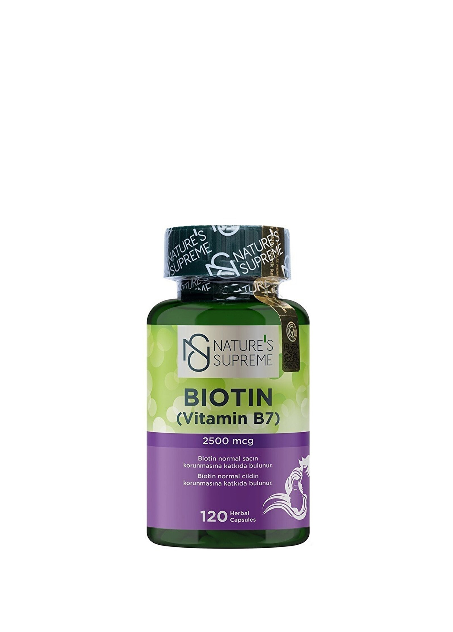 Biotin 2500 mcg Gıda Takviyesi 120 Kapsül