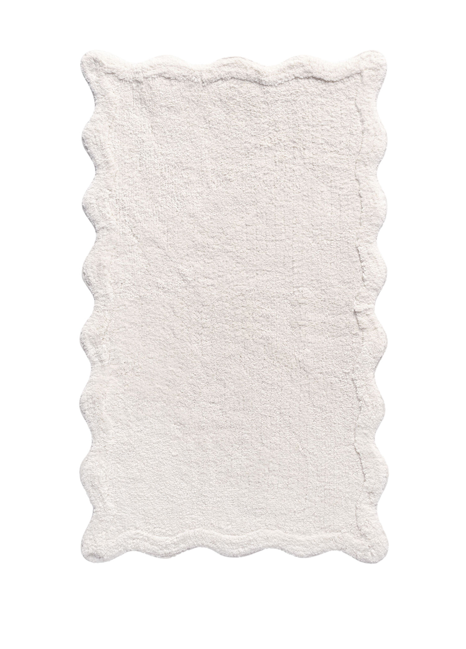 Scallop Ekru Bambu Banyo Paspası 60 x 100 cm