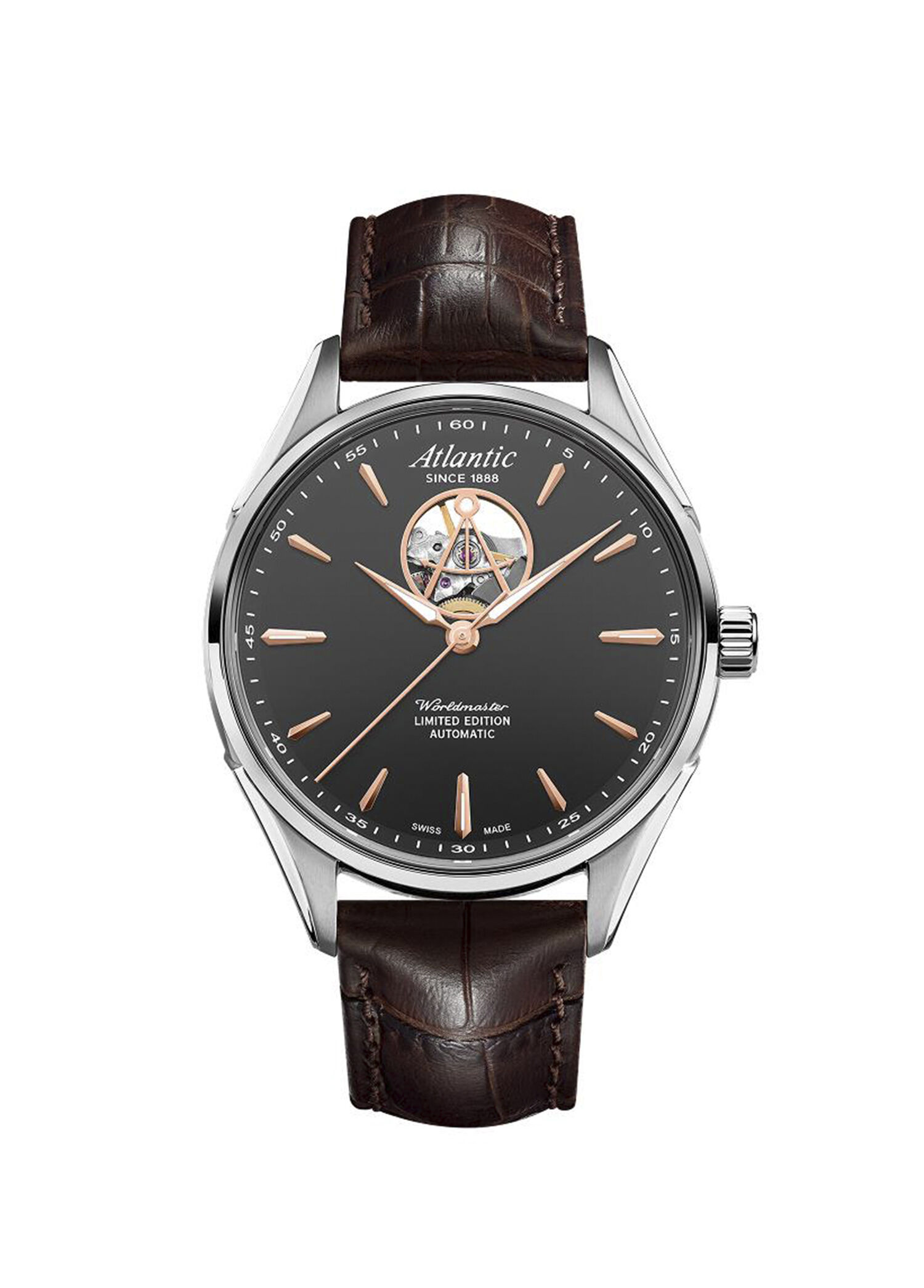 Worldmaster Open Heart Limited Edition 52780.41.41R Kahverengi Deri Erkek Kol Saati