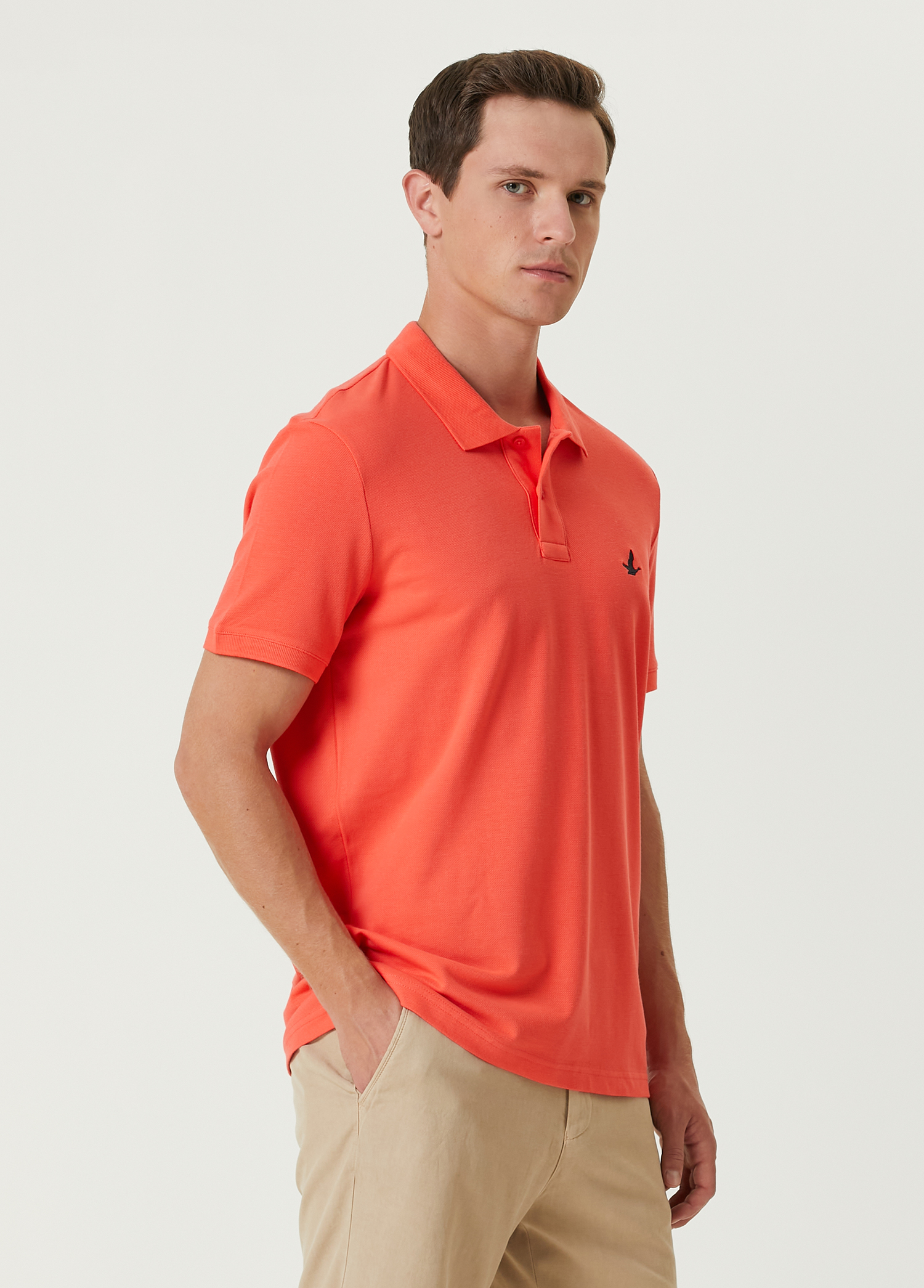 Comfort Fit Mercan Polo Yaka T-shirt_1