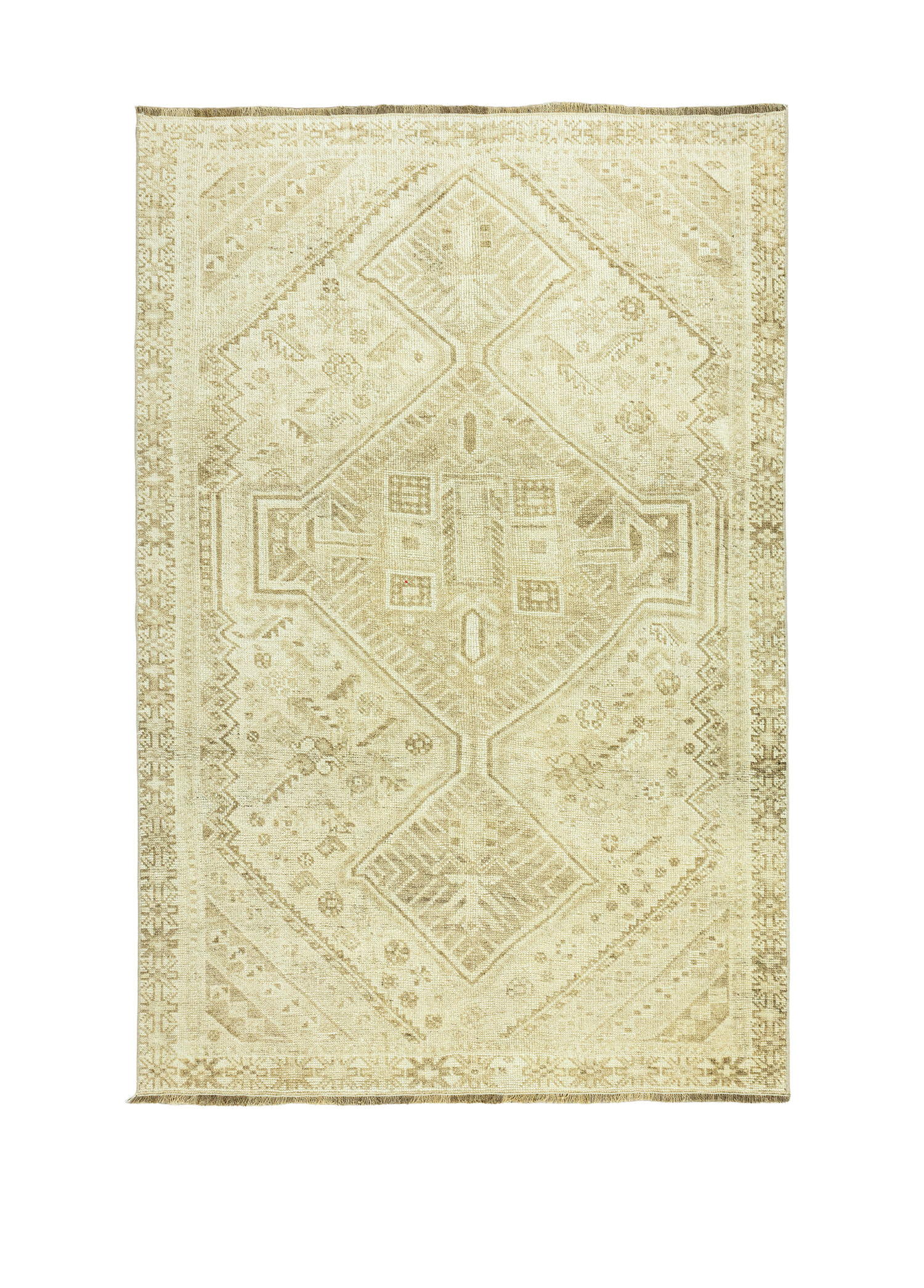 Mardius Pastel Renkli Yün Vintage Halı 139 x 196 cm