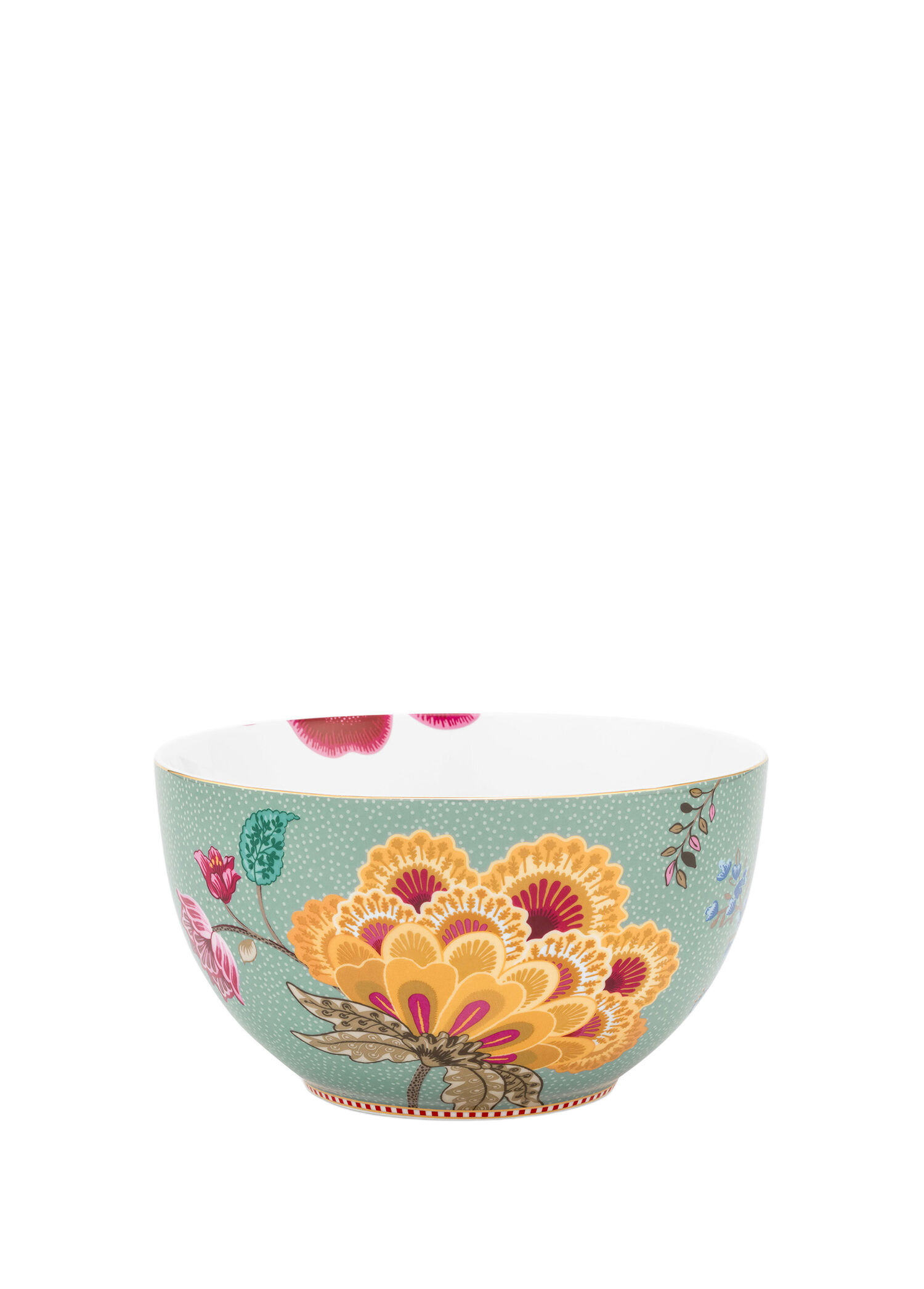 Fantasy Blooming Tales Mavi Porselen Servis Kasesi 18 cm