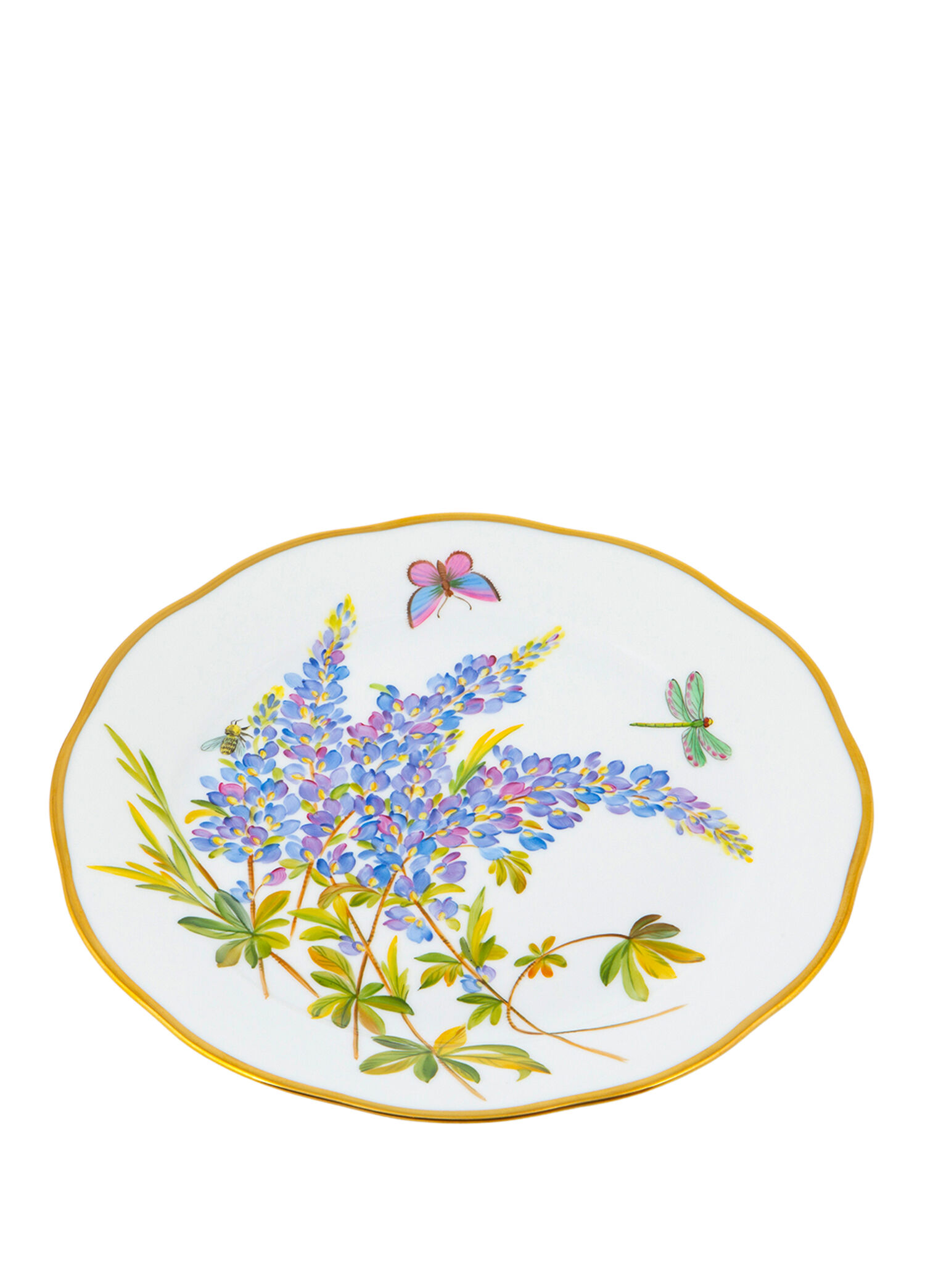 American Wild Flowers Desenli Porselen Yemek Tabağı 26 cm