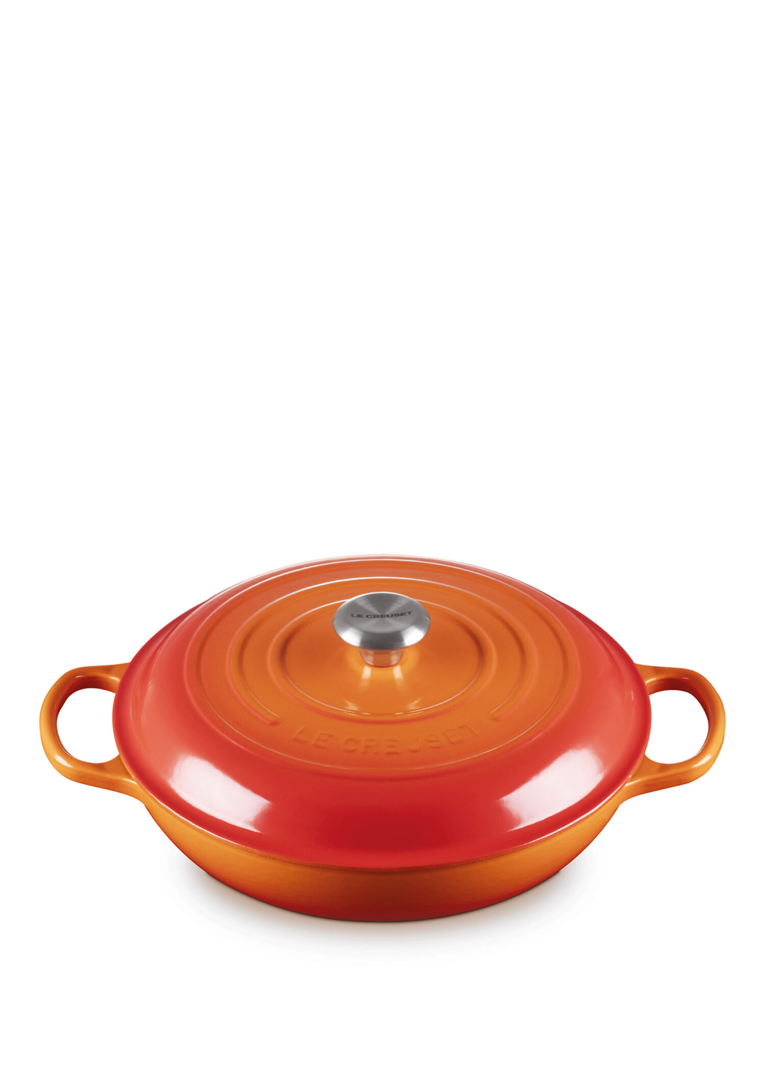 Le Creuset - İmza Koleksiyonu Döküm Sığ Tencere 30 cm - Volkanik