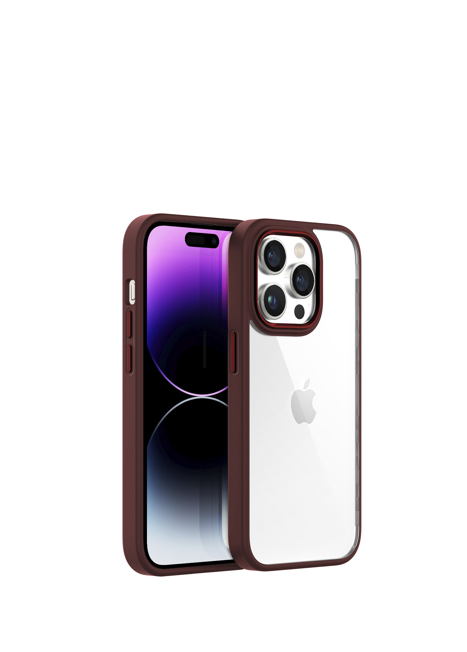 iPhone 14 Pro Max New Air Bumper Plum Kılıf