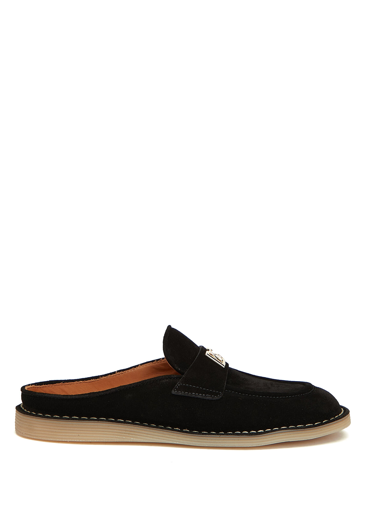 Siyah Kadın Süet Loafer