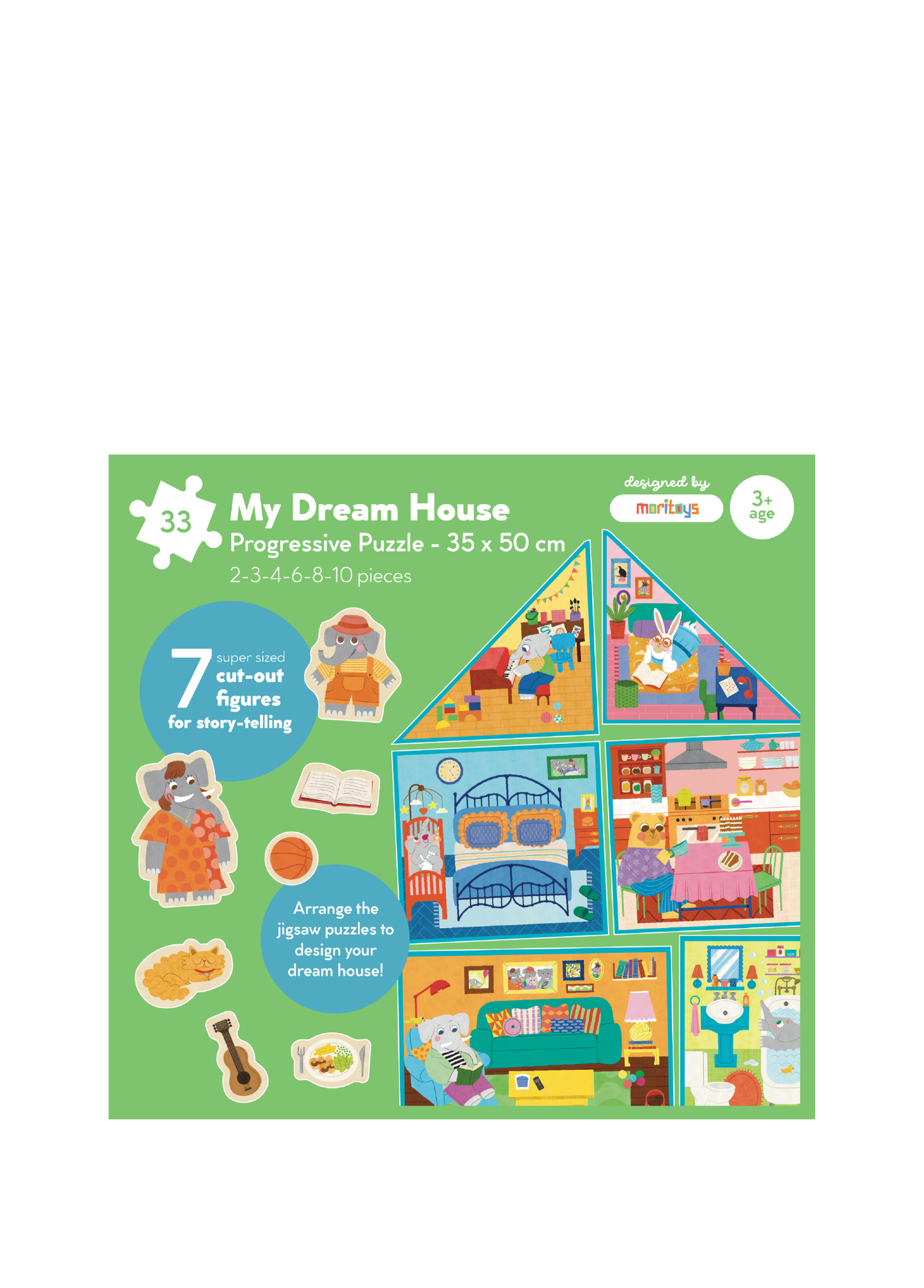 My Dream House: Hayalindeki Evi İnşa Et 6 in 1 Puzzle