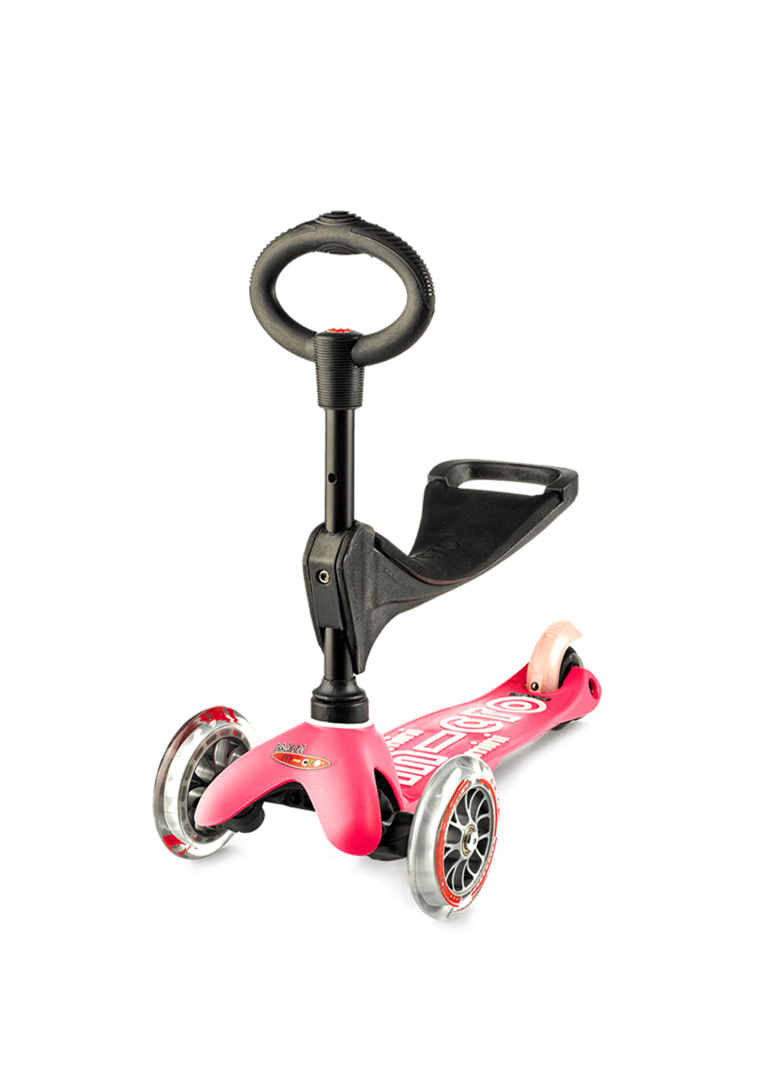 Mini 3in1 Deluxe Pink 3 Tekerlekli Scooter