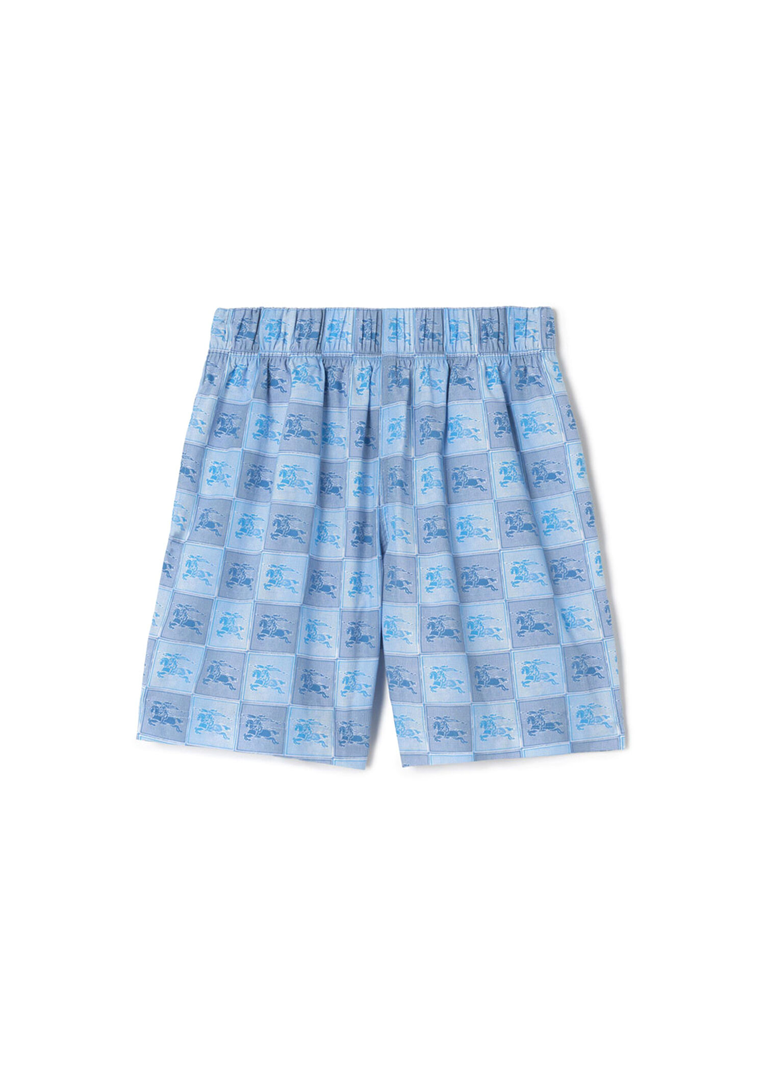 Ekd Checkerboard Cotton Mavi Unisex Çocuk Şort