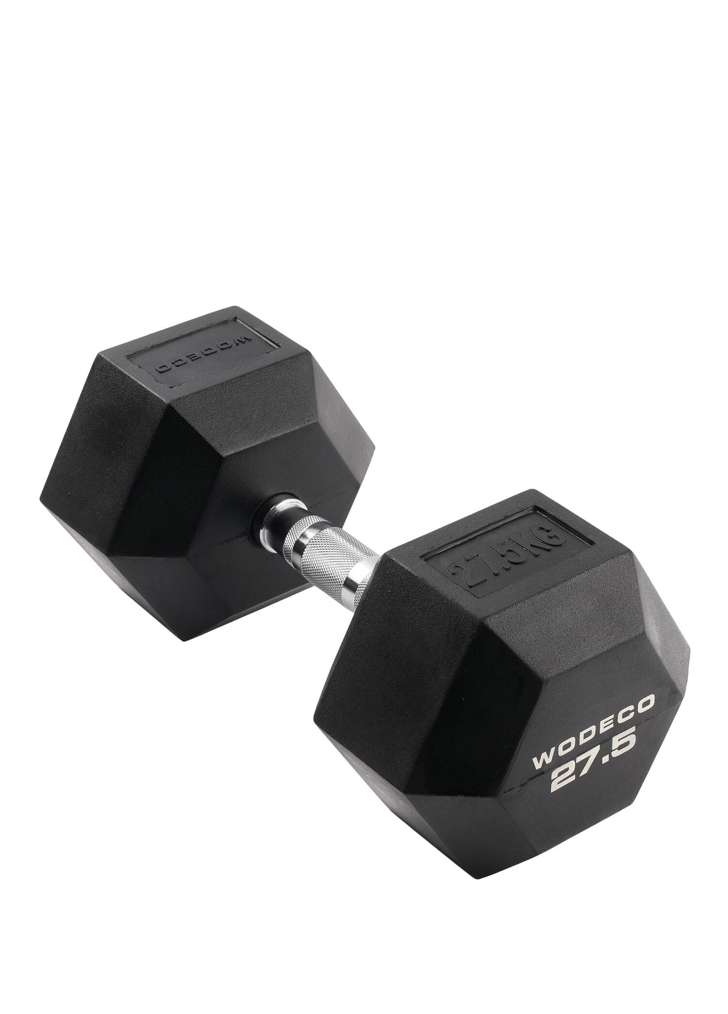 Rubber Hex Siyah Kauçuk Altıgen Dambıl 27,5 kg