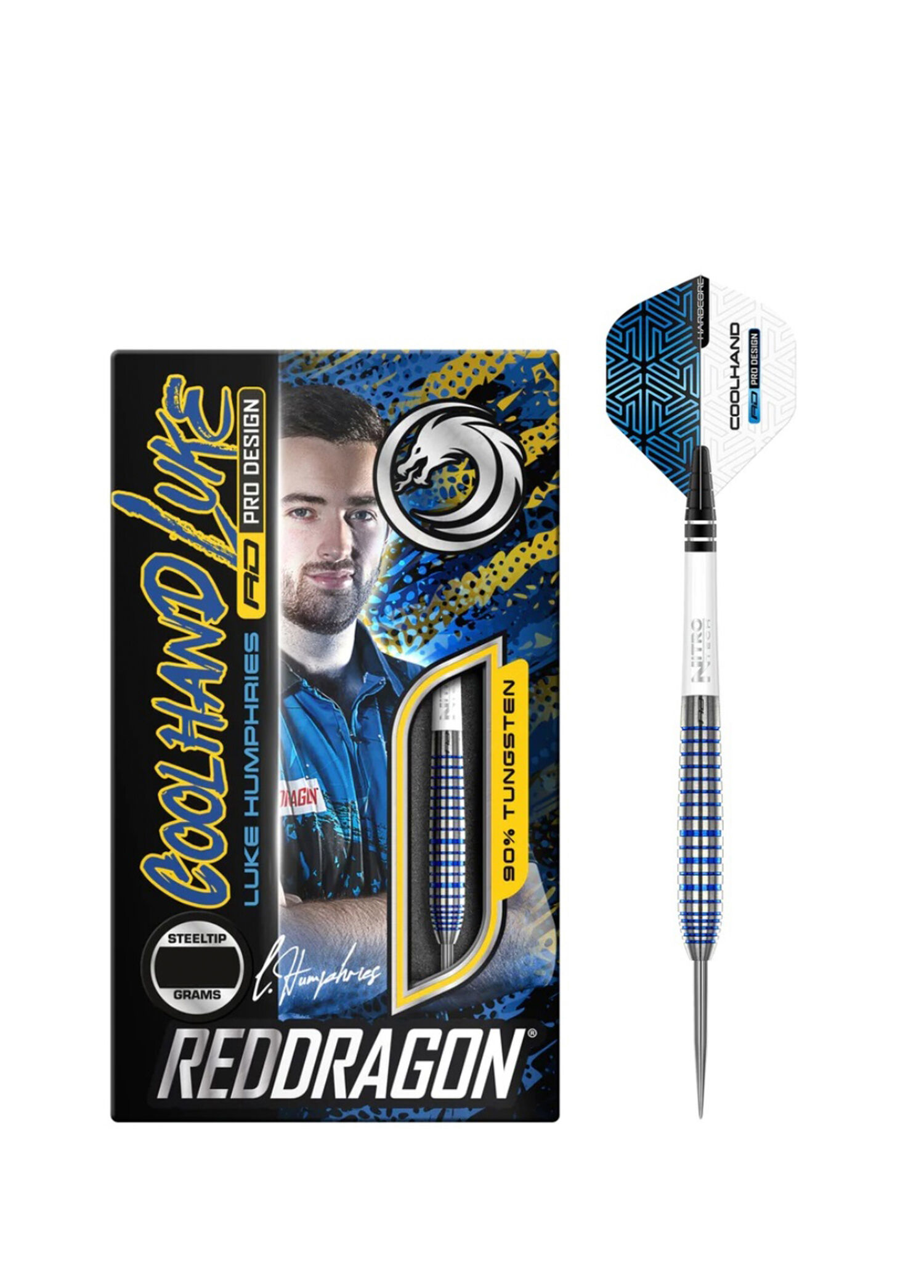 Luke Humphries TX3 Cool Blue SE %90 Tungsten Çelik Uçlu Dart Oku