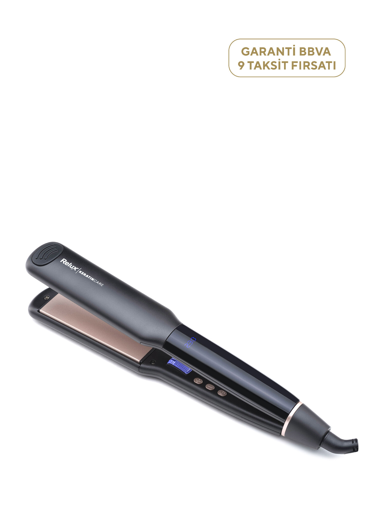 RS9505 Keratin Care 230°c Geniş Plakalı Keratin Korumalı Saç Düzleştirici