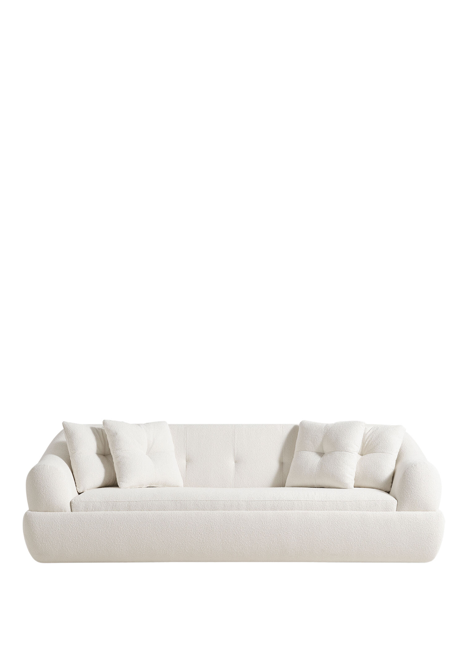 Madrid Comfort Bej Üçlü Teddy Kanepe