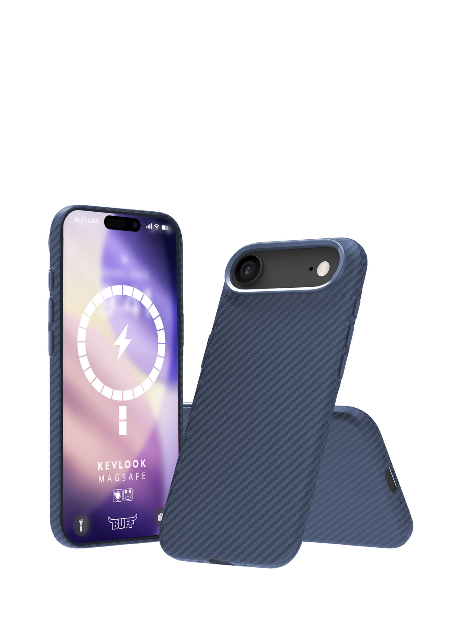 iPhone 17 Air Magsafe Kevlook Blue Silikon Telefon Kılıfı