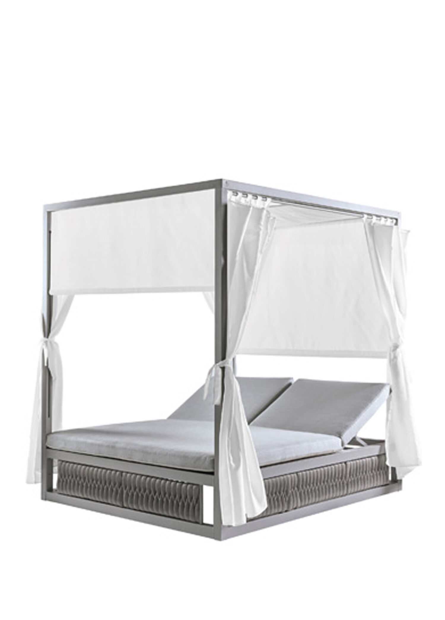 Daybed Cibinlikli Gri Şezlong 200x160 cm