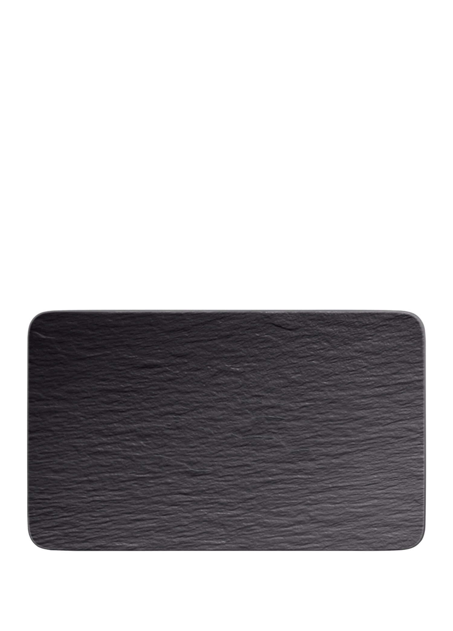 Manufacture Rock Siyah Porselen Dikdörtgen Servis Tabağı 28 cm