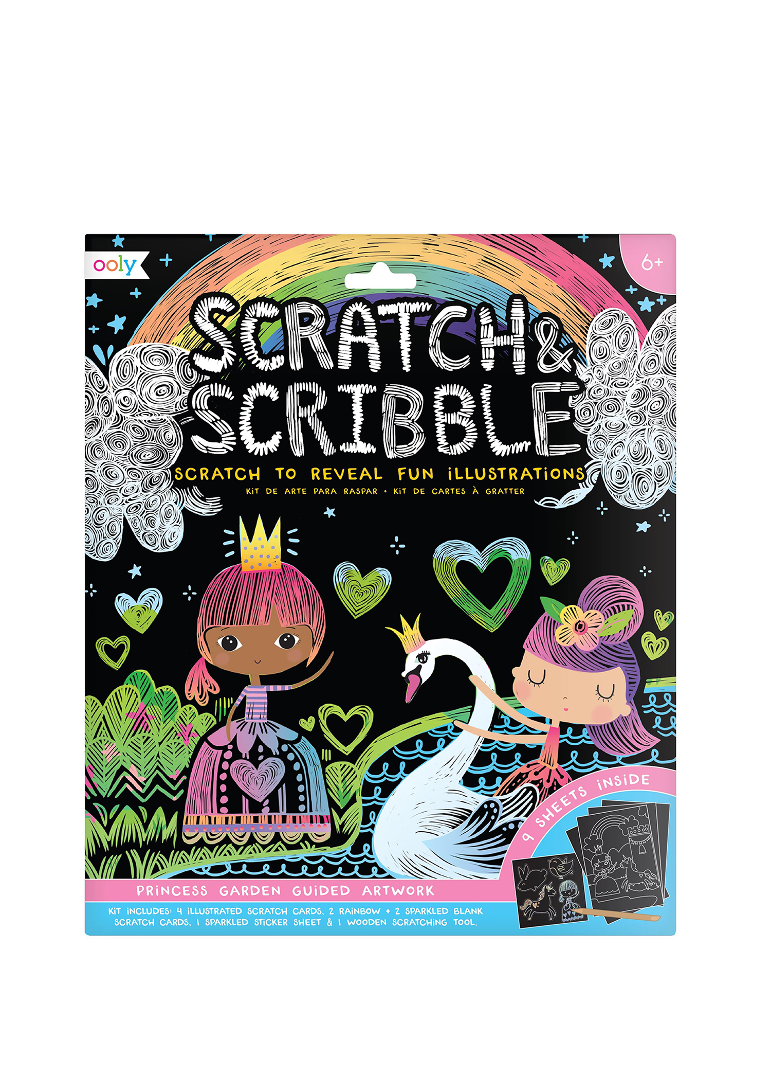 Princess Garden Scratch & Scribble Eğitici Kitap