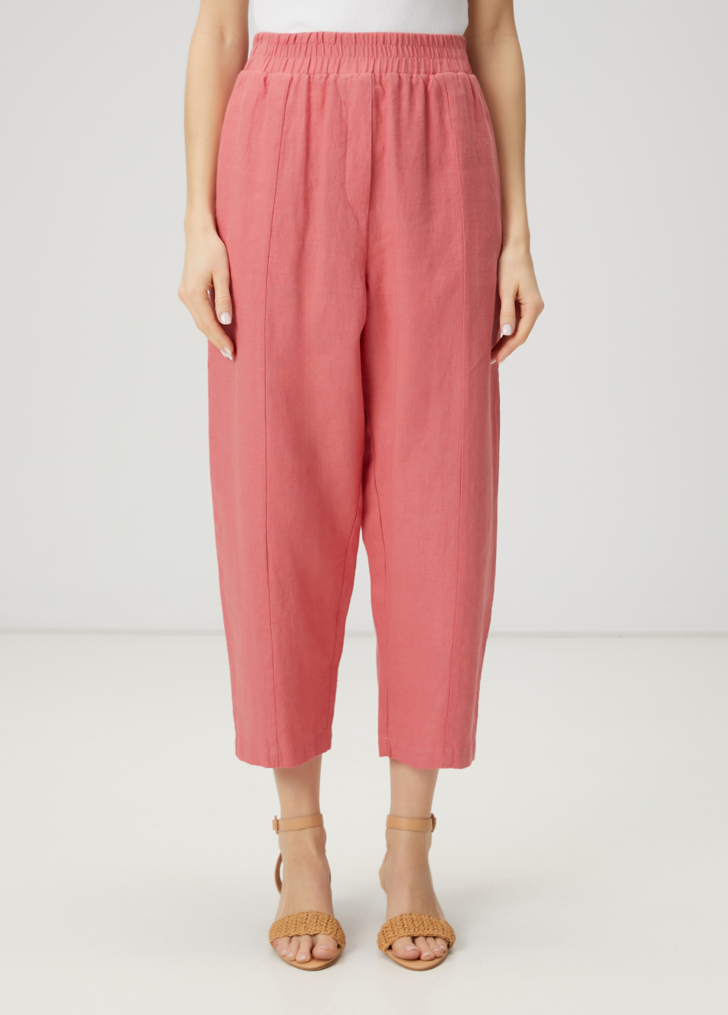 Pembe Keten Pantolon_1