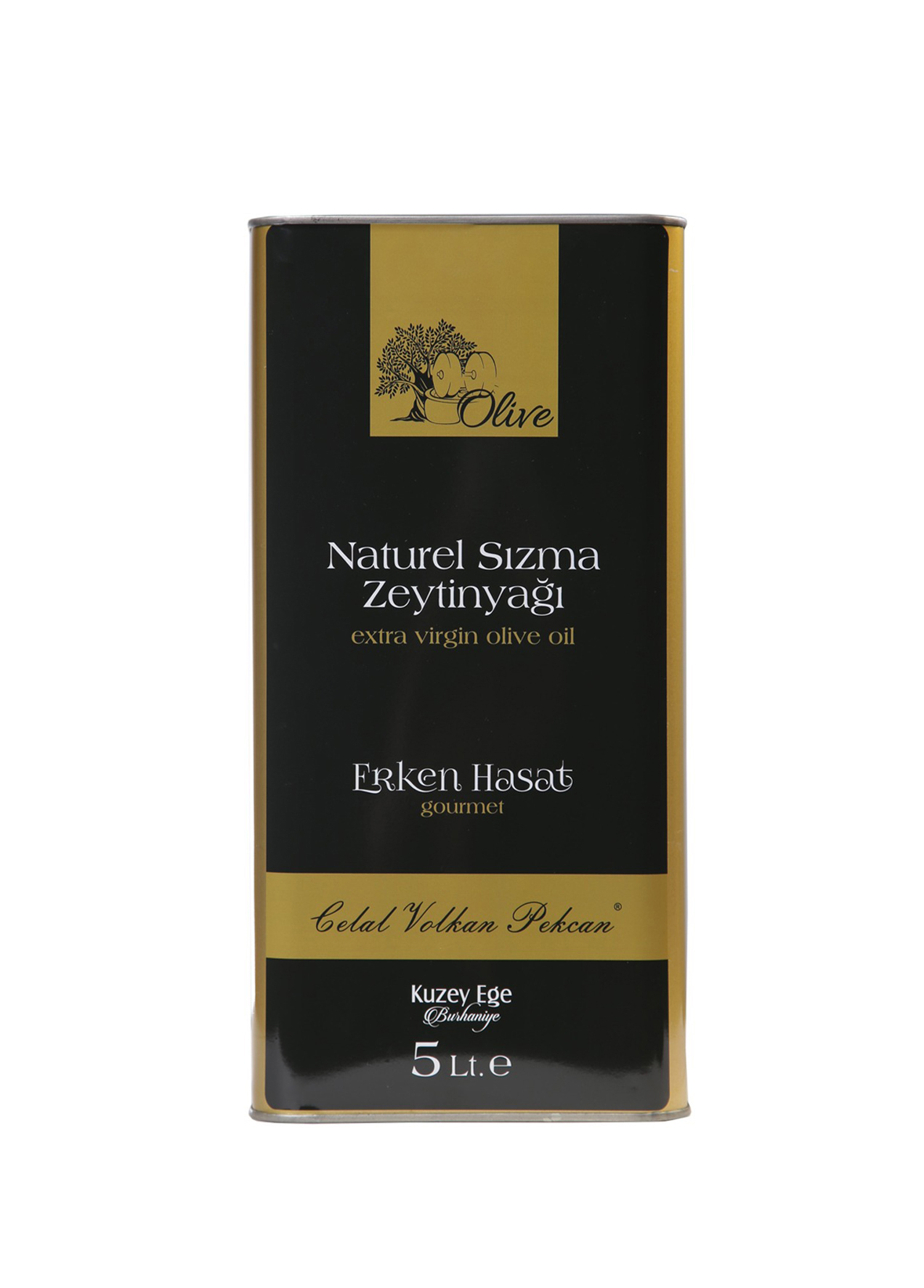 Soğuk Sıkım Erken Hasat Natürel Sızma Zeytinyağı 5 lt