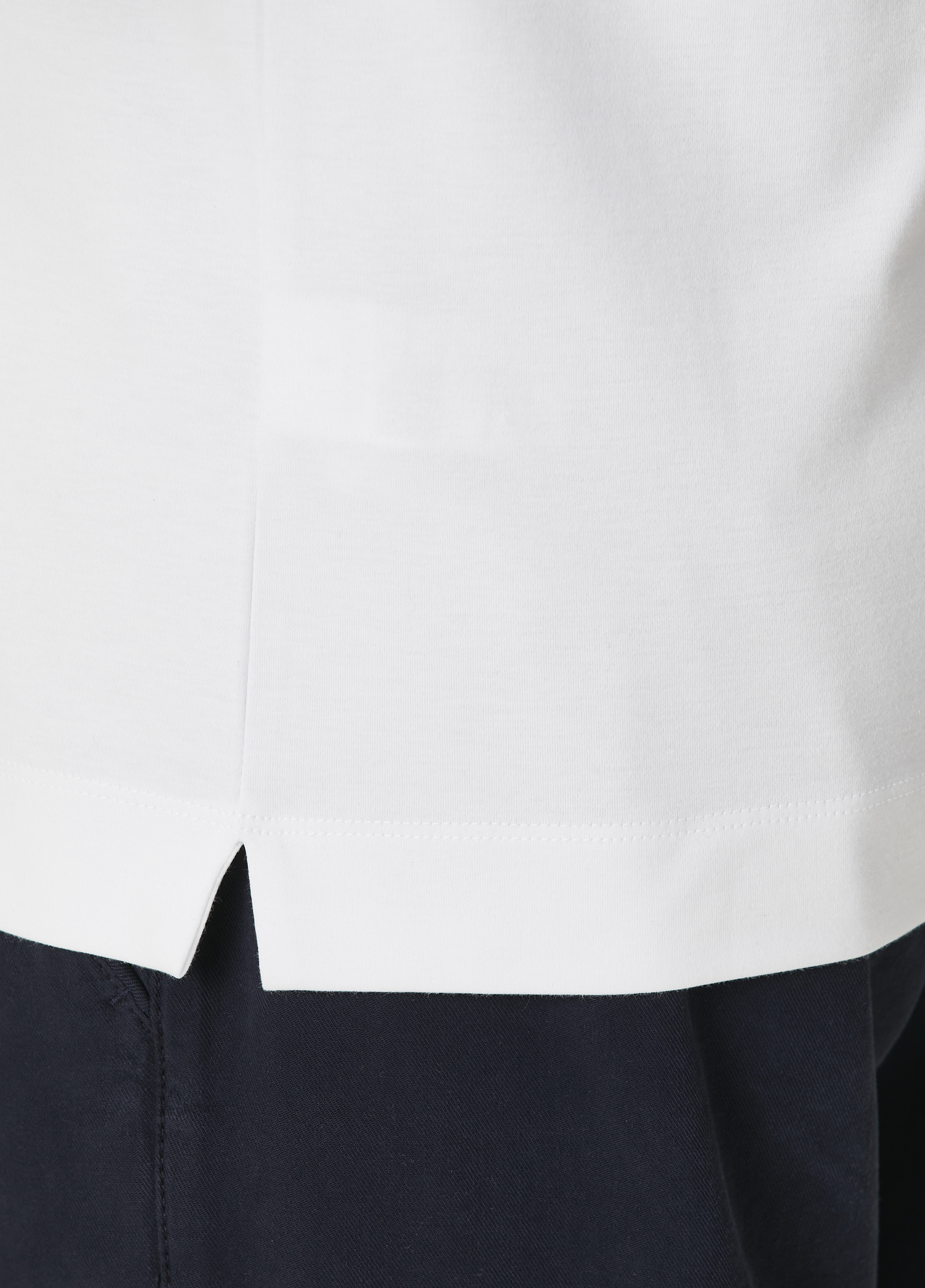 Slim Fit Beyaz Polo Yaka T-shirt_7