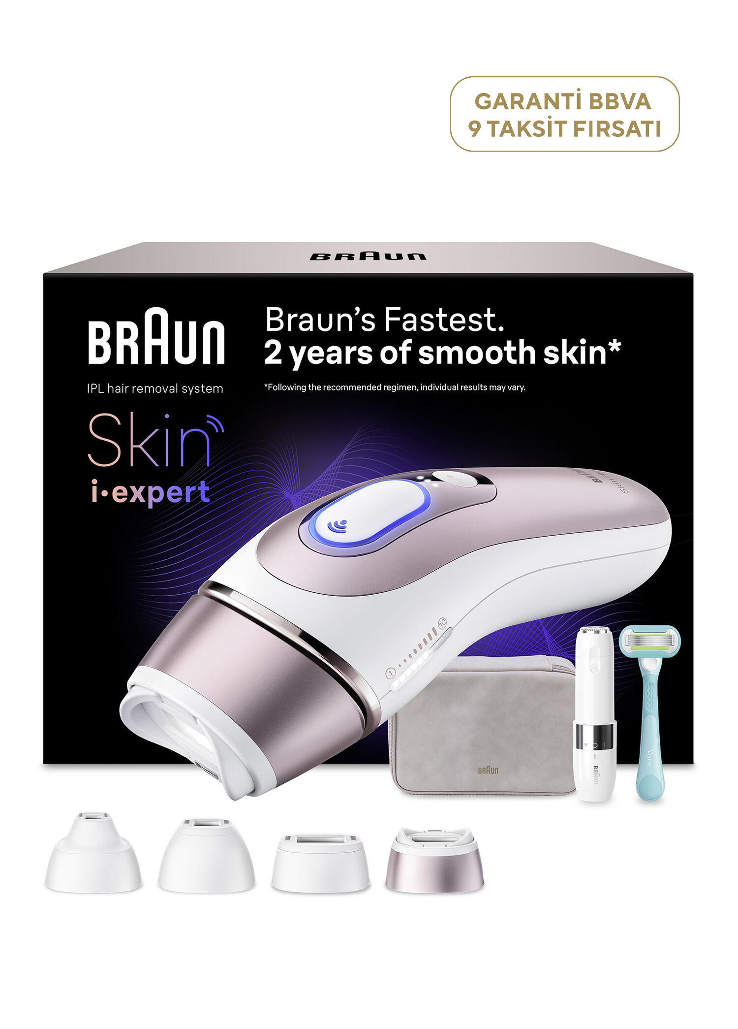 Skin i·expert IPL Lazer Epilasyon Aleti + 4 Başlık PL7432