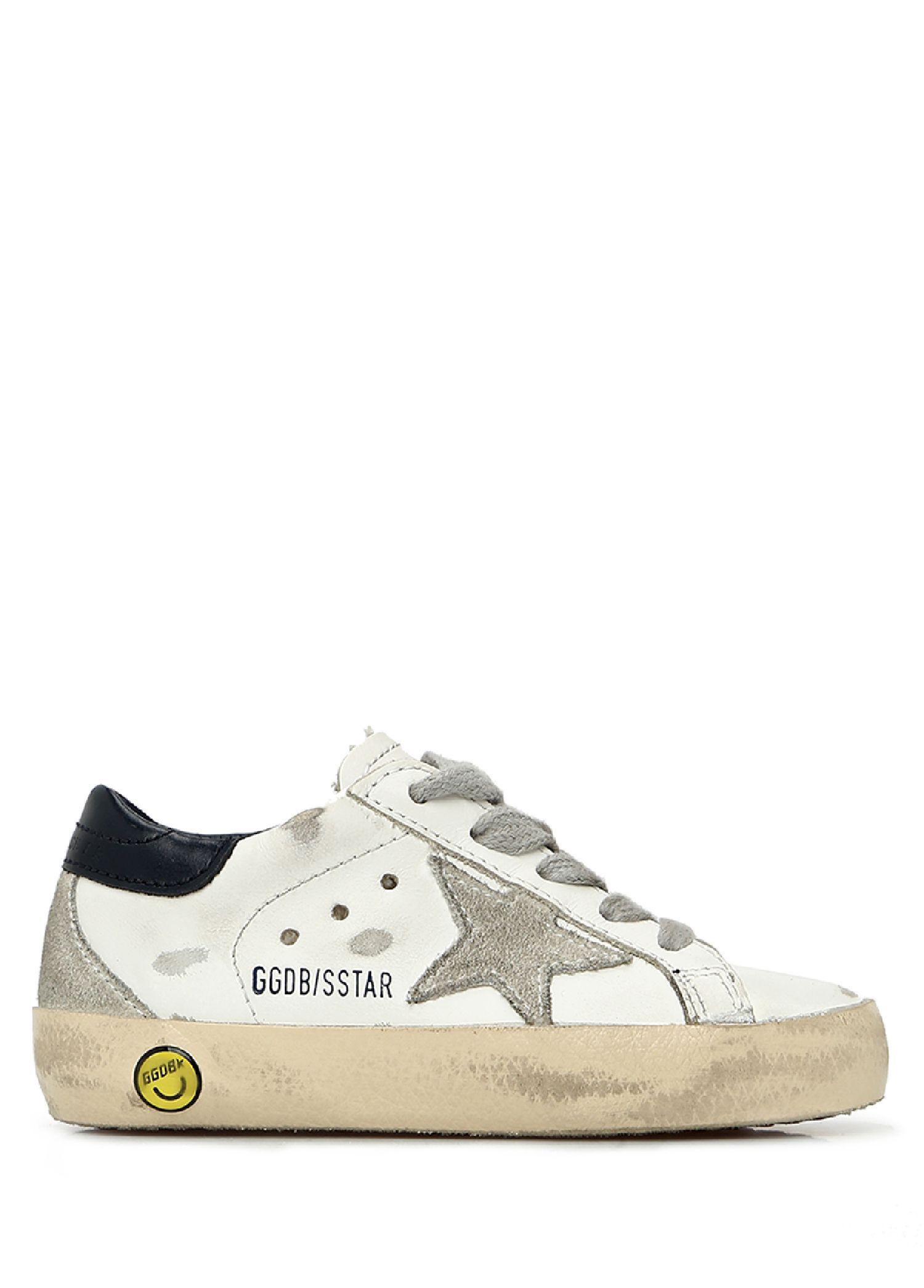 Superstar Beyaz Gri Unisex Çocuk Deri Sneaker