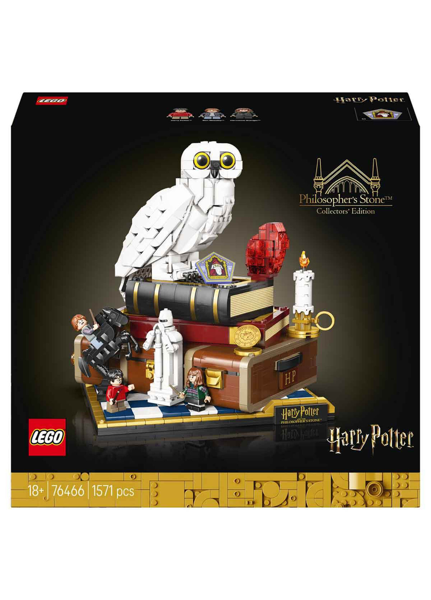 Harry Potter Felsefe Taşı 1571 Parça 18+ Yaş Koleksiyoncu Versiyonu Yapım Seti 76466