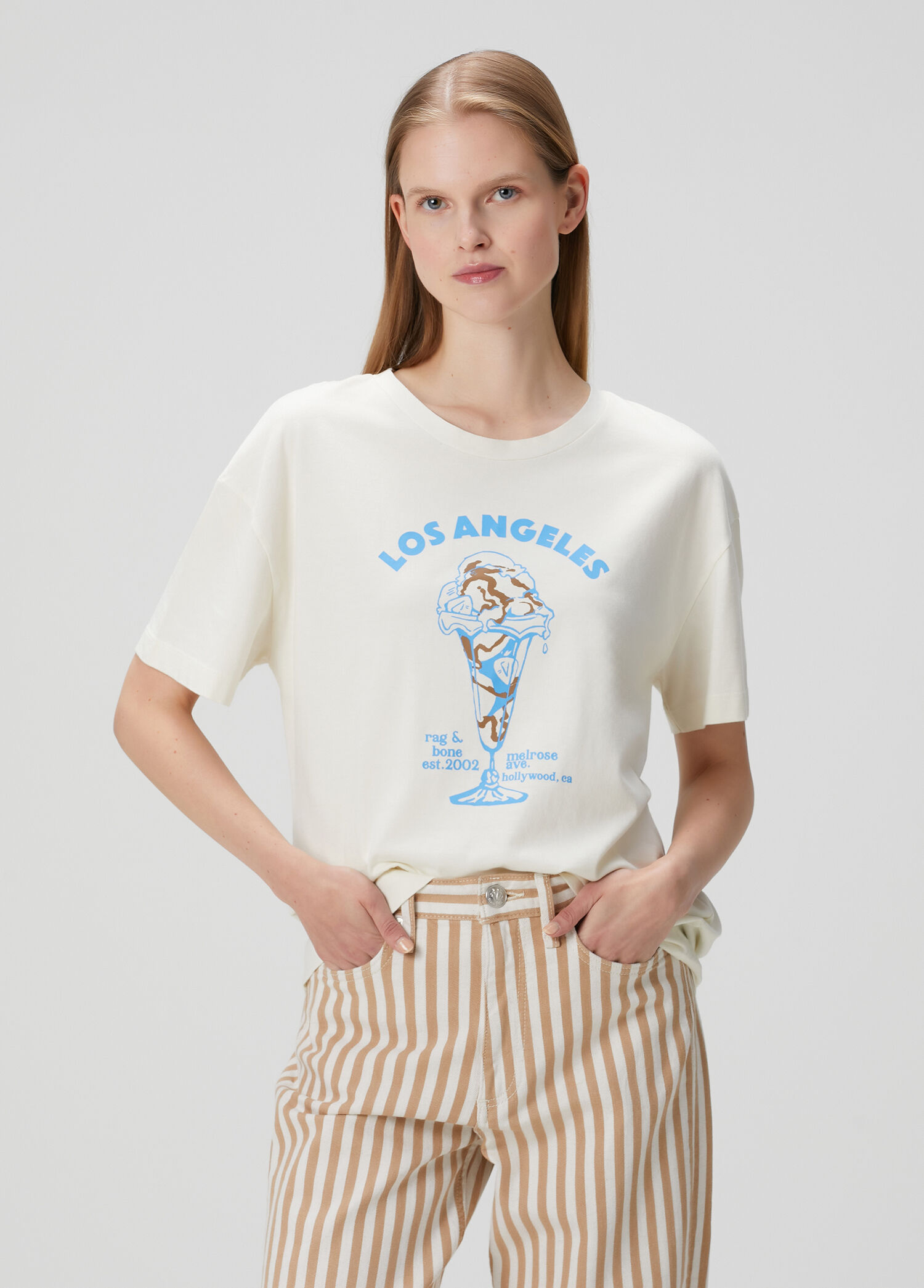 LA Ice Cream Kırık Beyaz T-shirt