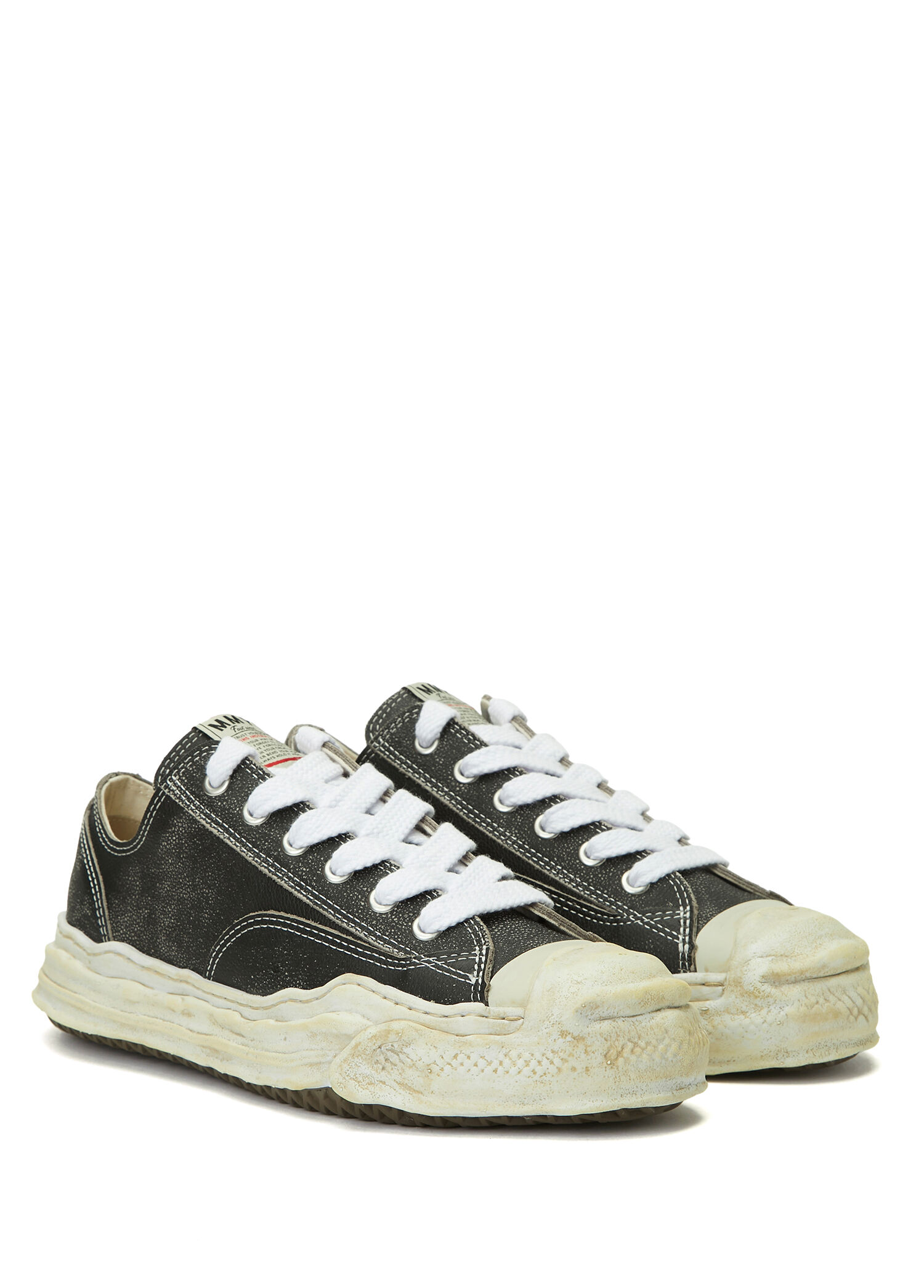 Maison Mihara Yasuhiro Siyah Erkek Hank Siyah Erkek Deri Sneaker
