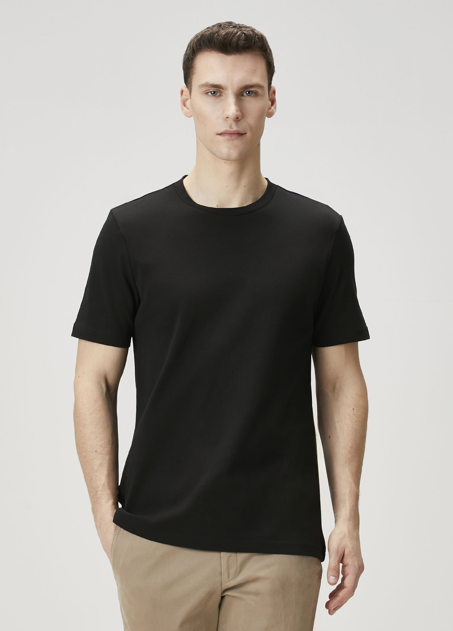 Regular Fit Siyah T-shirt
