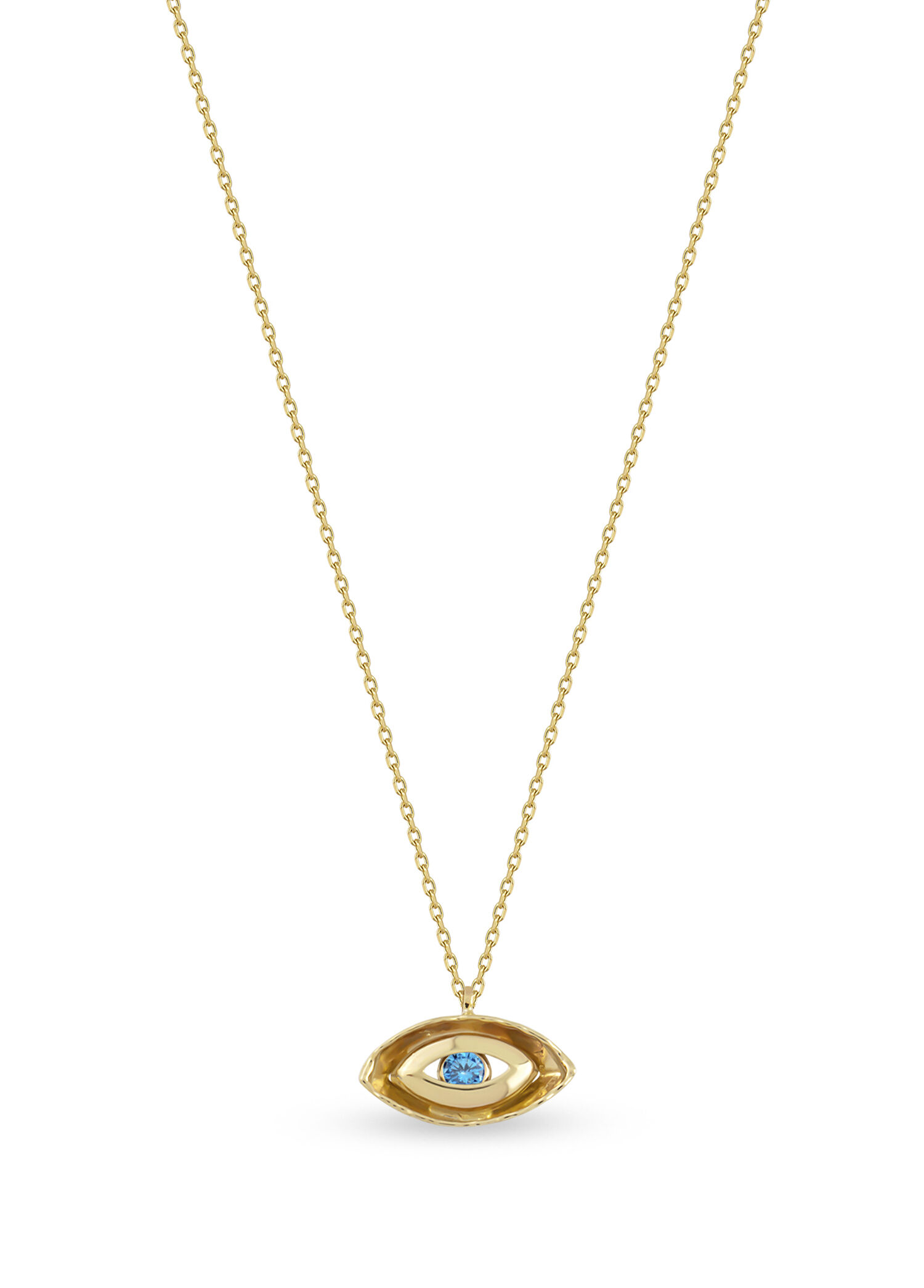 Sapphire Eye 14 Ayar Altın Kadın Kolye